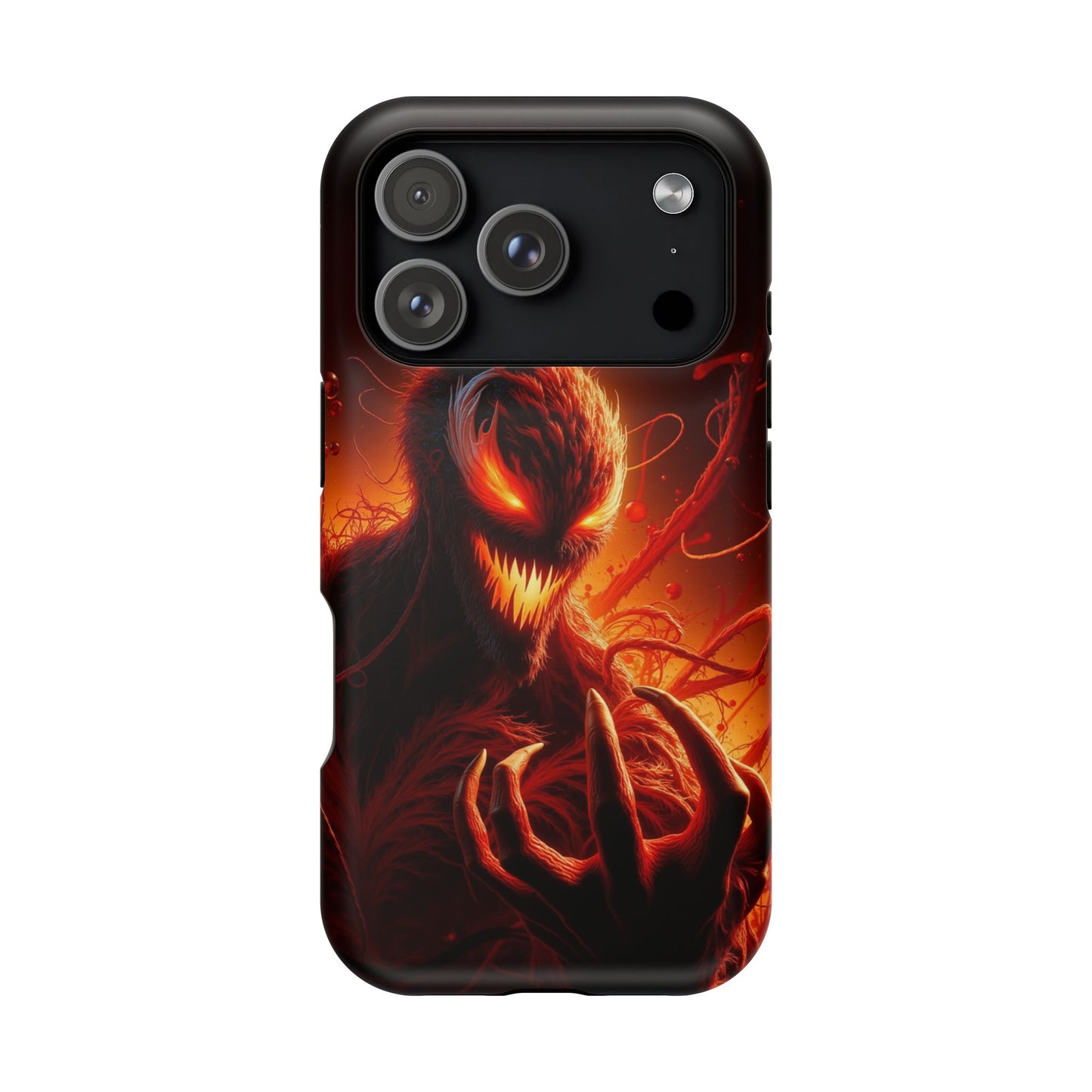 Fiery Alien Phone Case - Aesthetic iPhone Case | Sci-Fi Art Design | Gifts for Him | Unique Phone Accessories