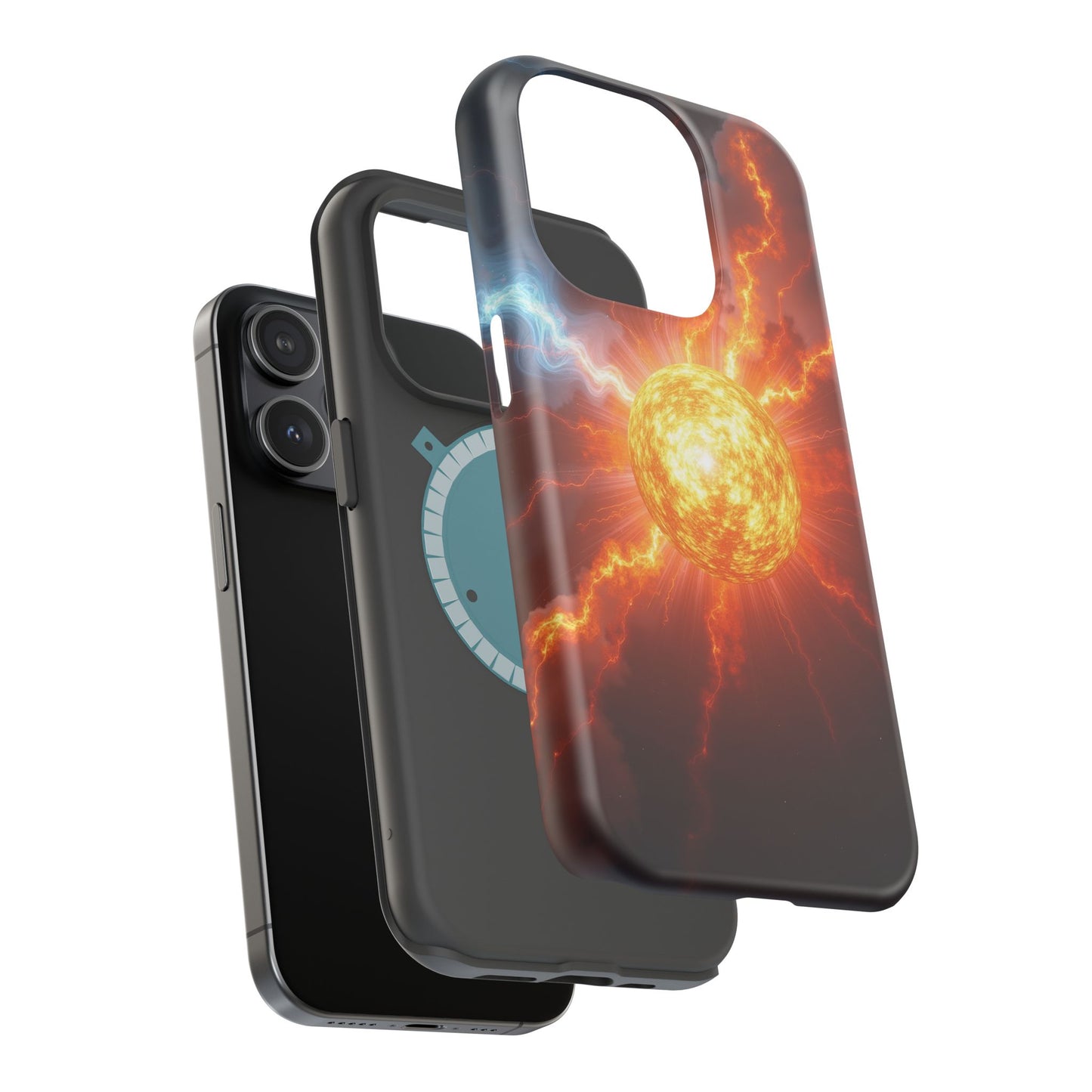 Solar Flare iPhone Case - Fiery Sunburst Space Design - Astronomy Gift Idea