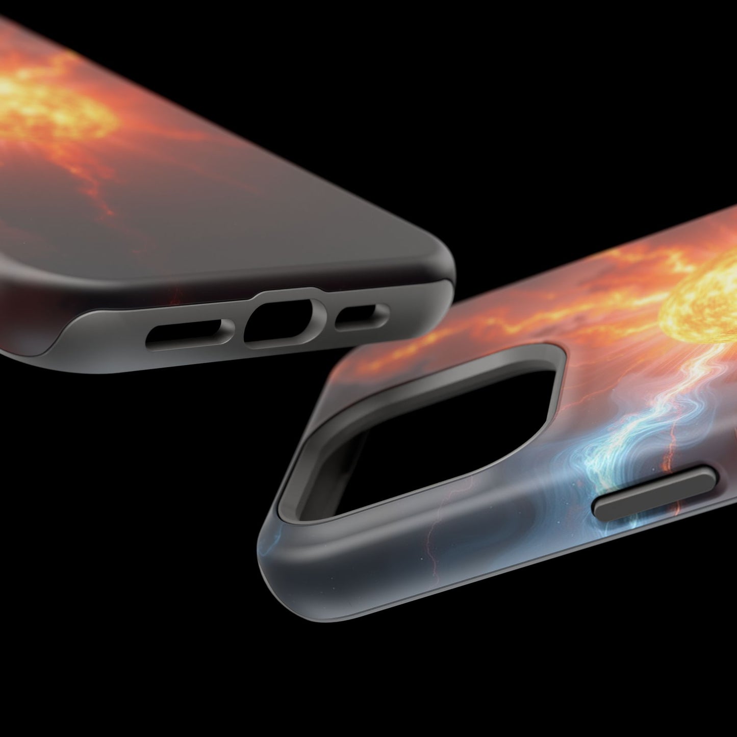 Solar Flare iPhone Case - Fiery Sunburst Space Design - Astronomy Gift Idea