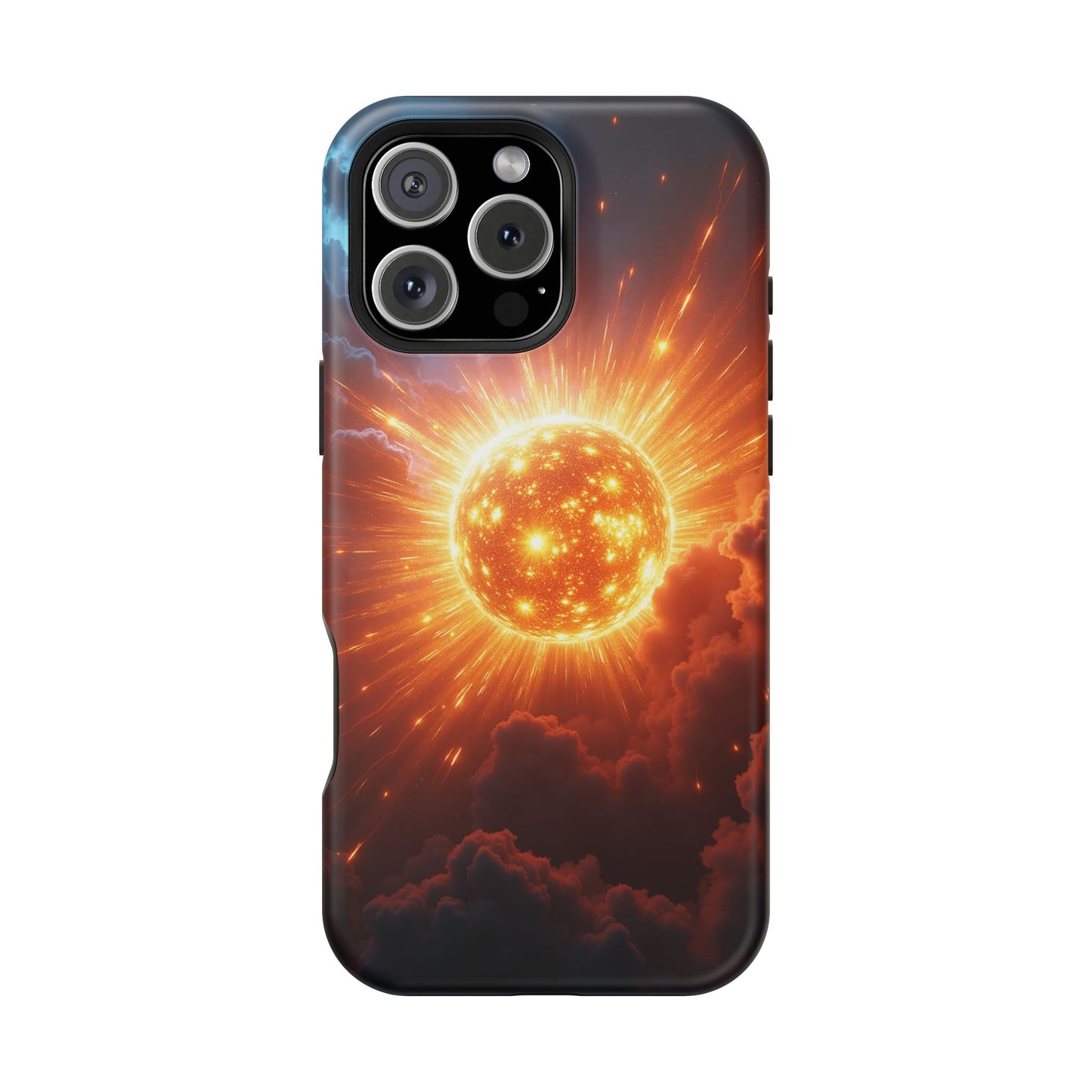 Sun Phone Case - Fiery Starburst iPhone Cover - Astronomy Gift for Him/Her
