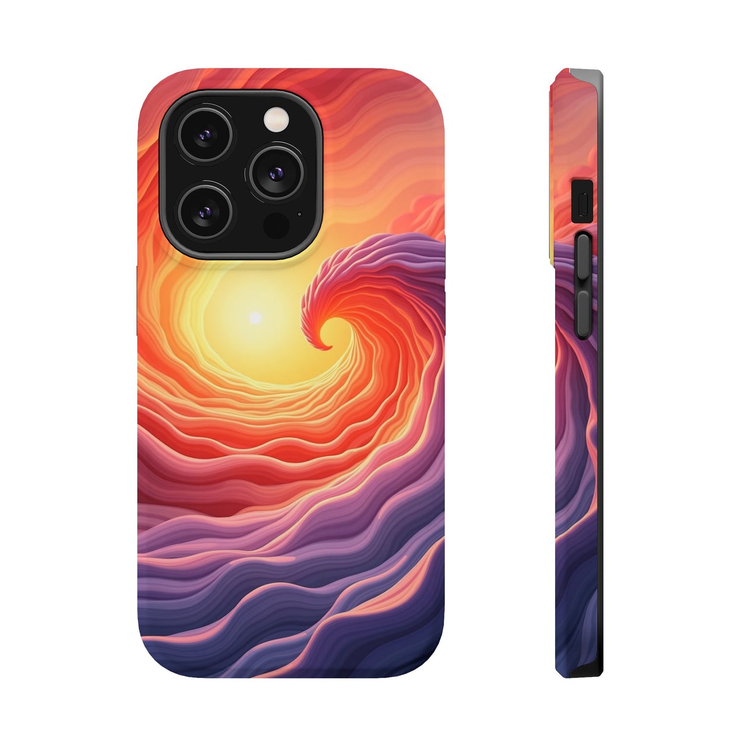 Sunburst Wave iPhone Case - Ocean Sunset Design, Aesthetic Beach Gift Idea