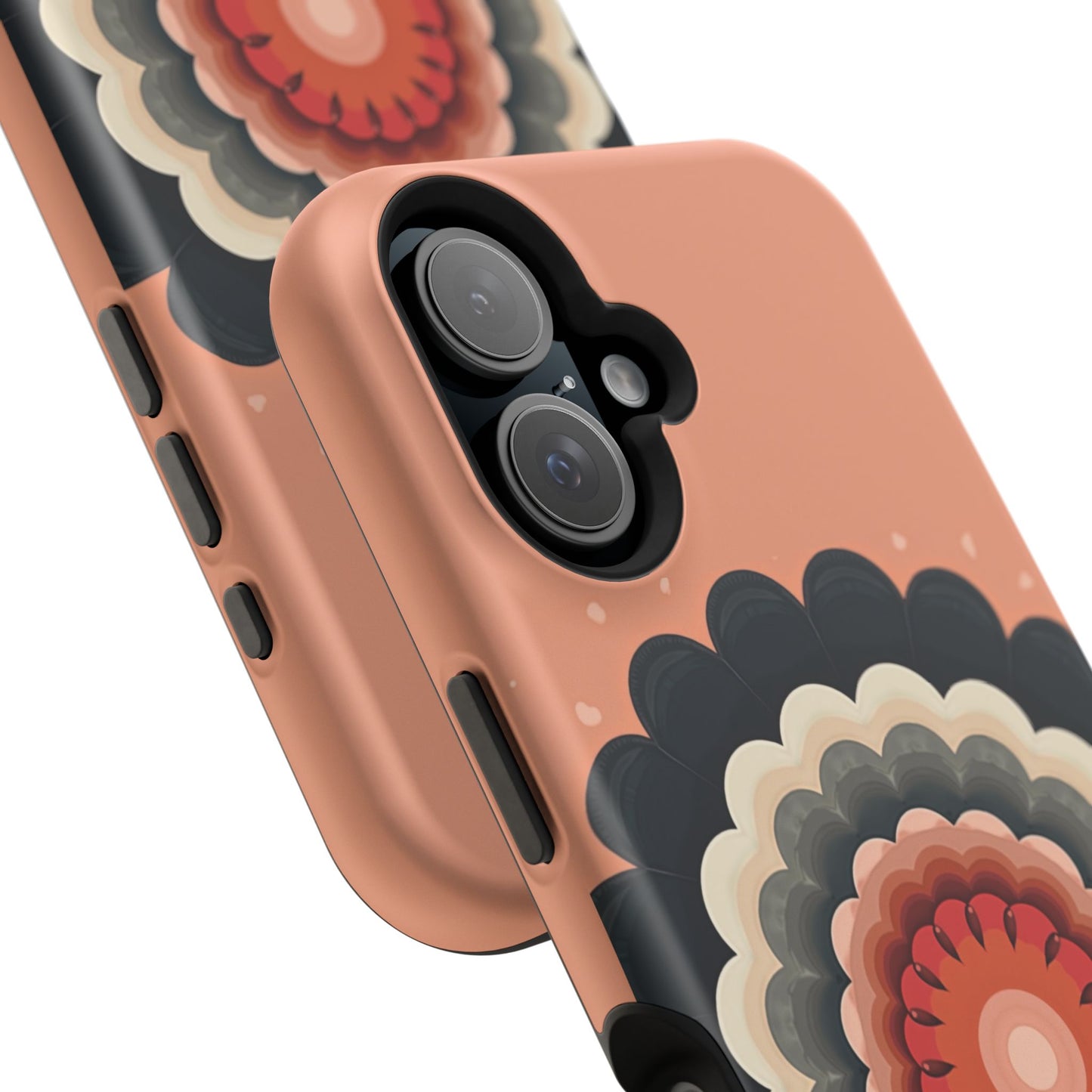 Earth Tone Mandala iPhone Case - Bohemian Floral Design, Aesthetic Gift Idea