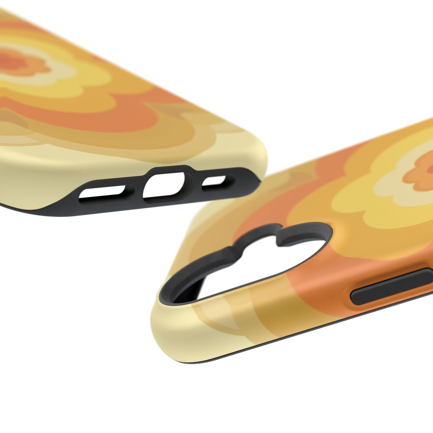 Vintage Floral iPhone Case - 70s Retro Flower Design, Groovy Aesthetic Gift Idea