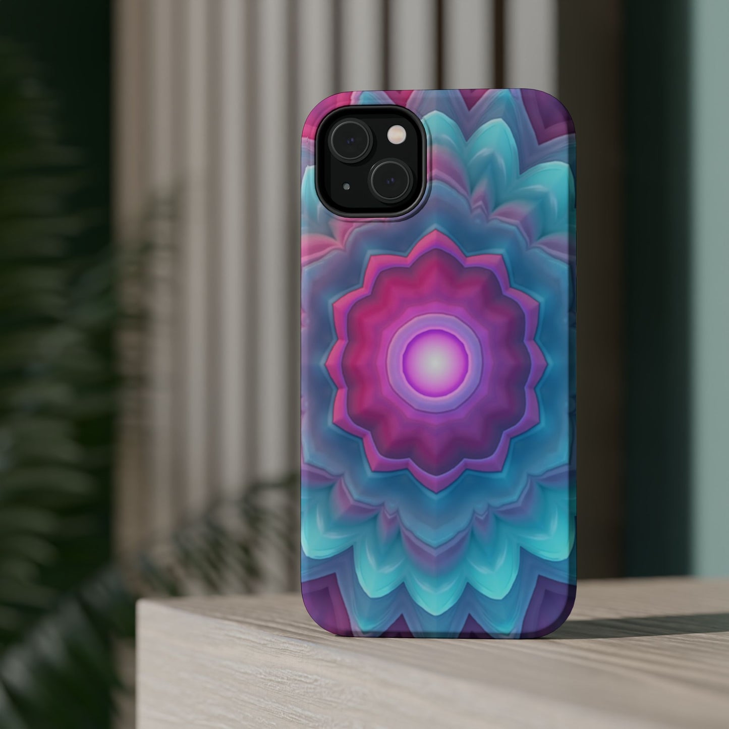 Cosmic Bloom iPhone Case - Galaxy Floral Design, Aesthetic Gift Idea