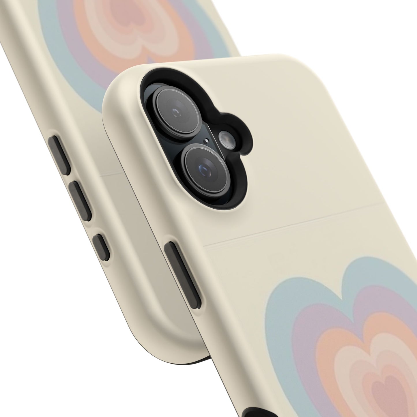 Pastel Heart iPhone Case - Retro Aesthetic Y2K Gift - Cute Phone Accessories