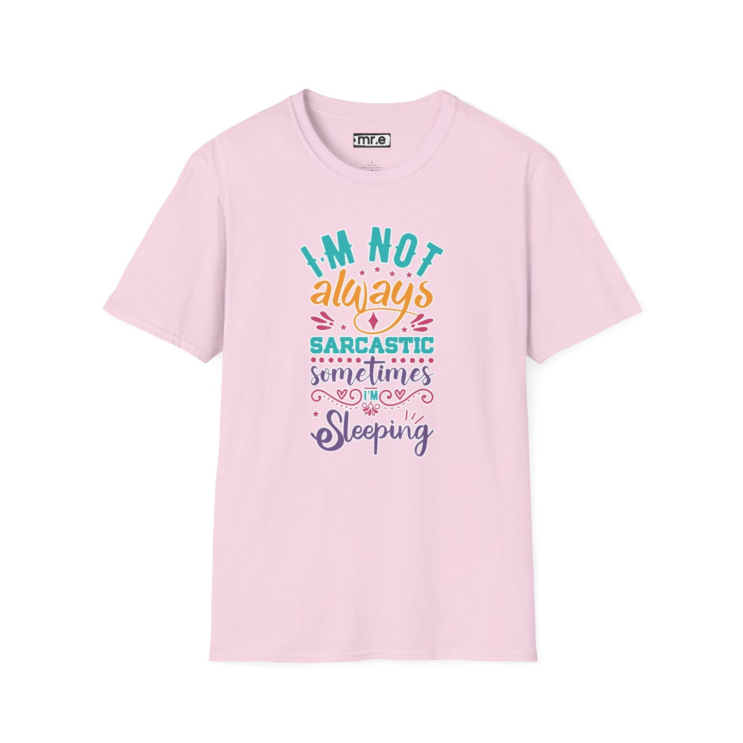 Funny Sarcastic Shirt - Sleepy Tee, Witty Graphic T-Shirt, Gift for Sarcastic People, Black Aesthetic Clothing