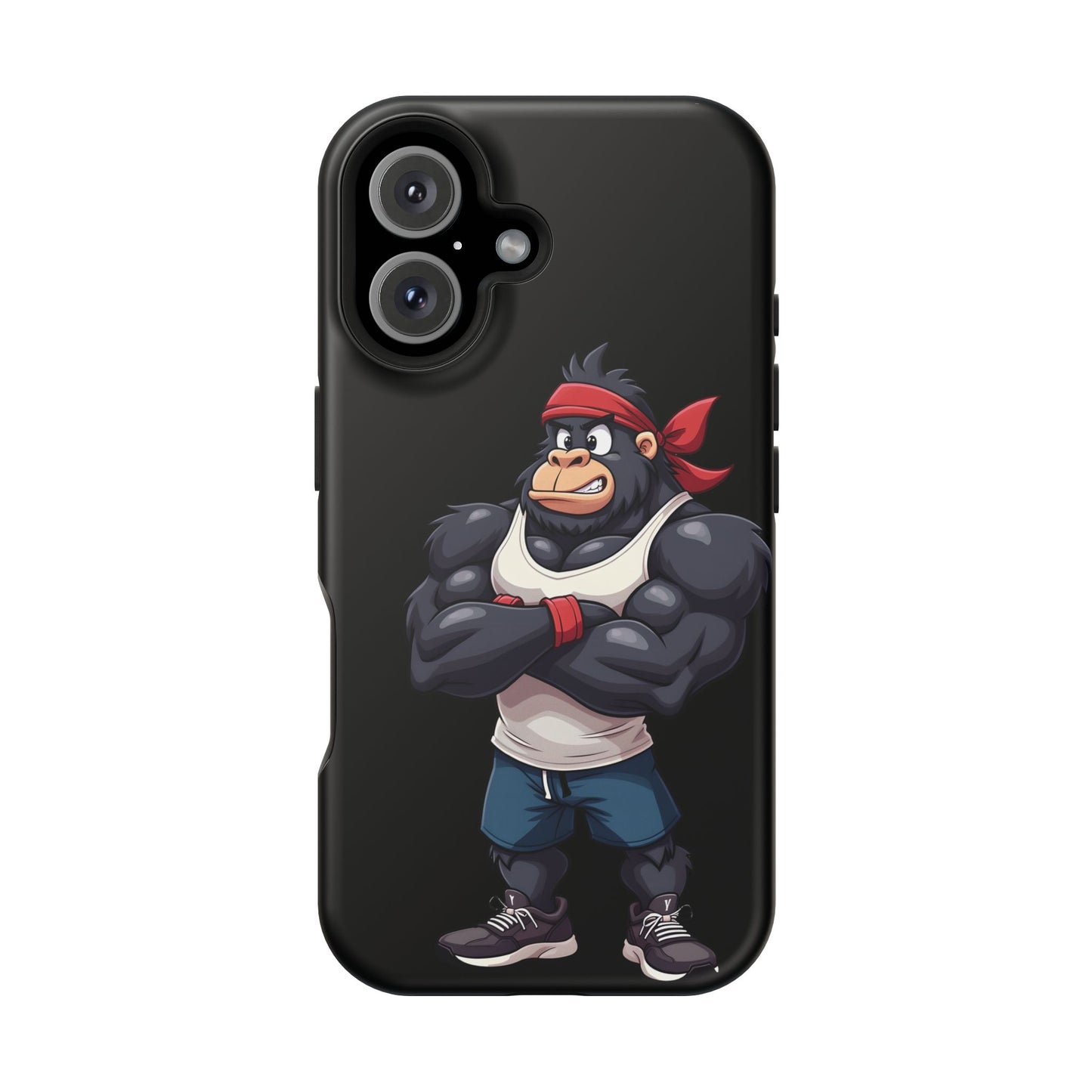 Red Band Gym Gorilla Phone Case β Fierce Style Meets Tough Protection