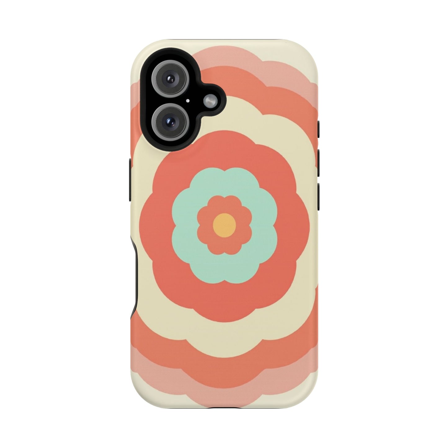 Cute Flower Phone Case - Pastel Aesthetic iPhone Case, Kawaii Gift Idea, Retro Floral Design