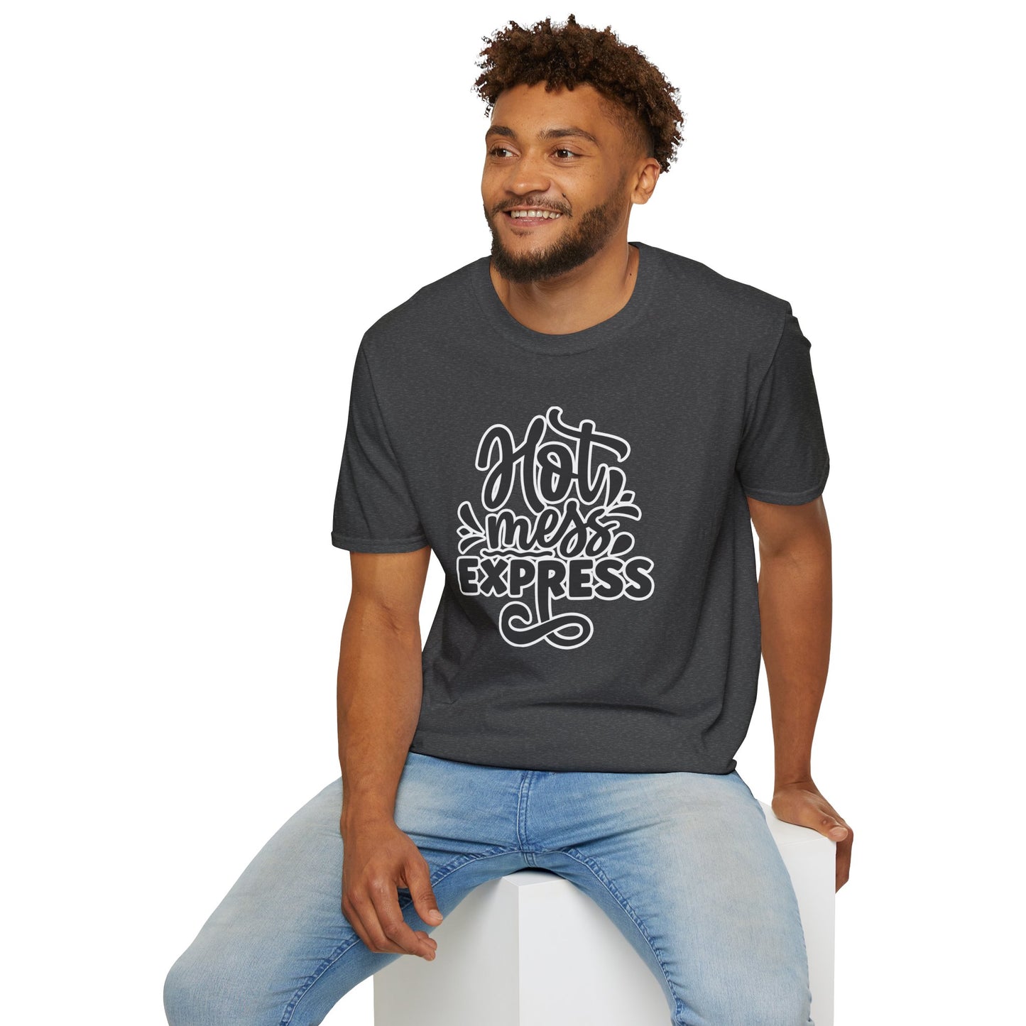 "Hot Mess Express" Funny & Bold T-Shirt β Ironic Confidence Tee for Chaotic, Cool, and Unapologetically You