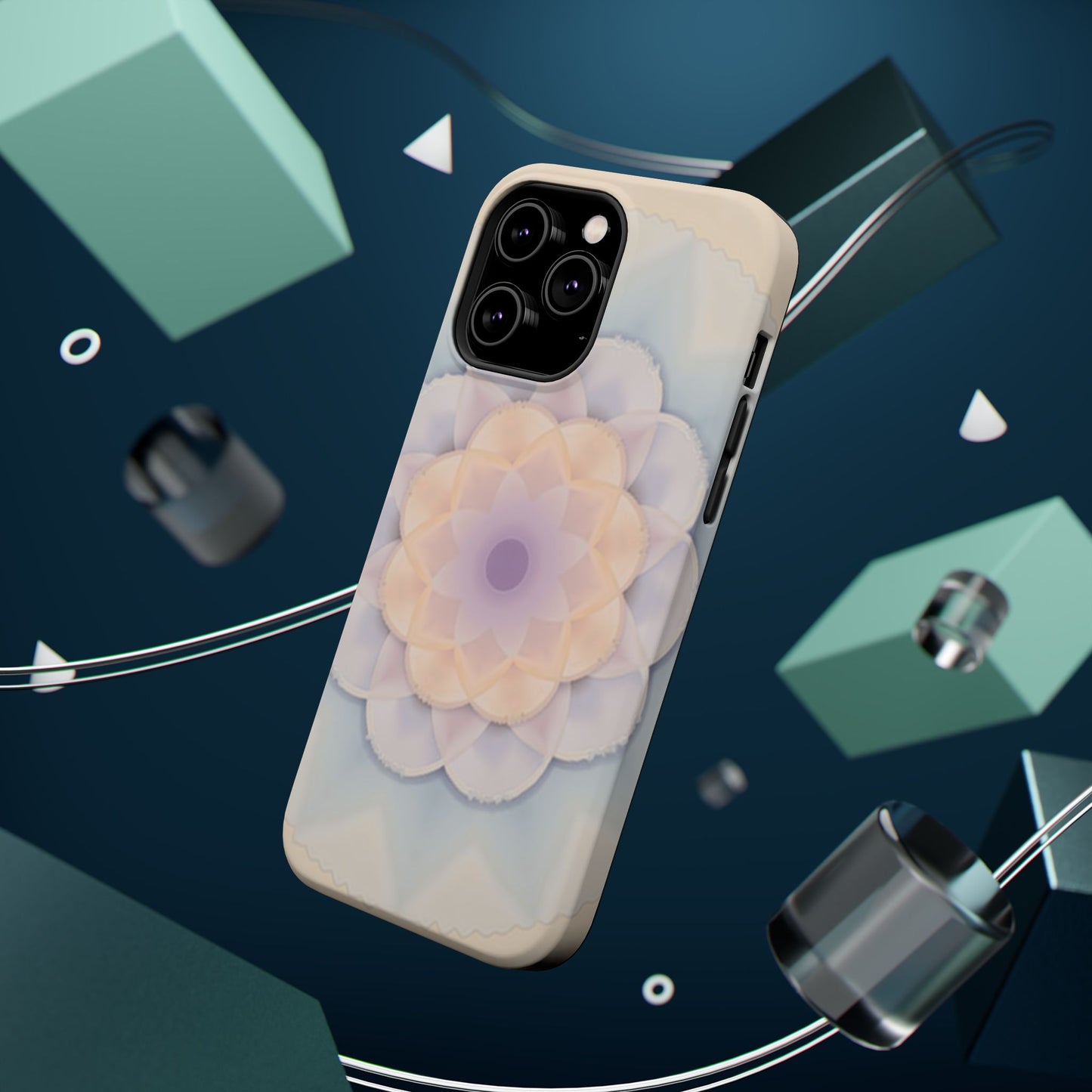 Pastel Mandala Phone Case - Aesthetic iPhone Case, Floral Gift Idea, Spiritual Zen Design
