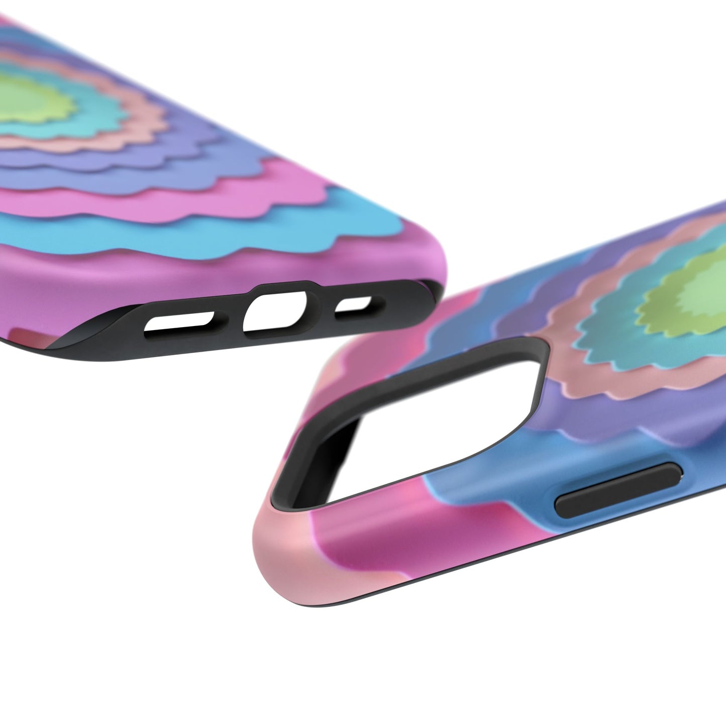 Layered Bloom iPhone Case - Pastel Flower Design, Cute Aesthetic Gift Idea