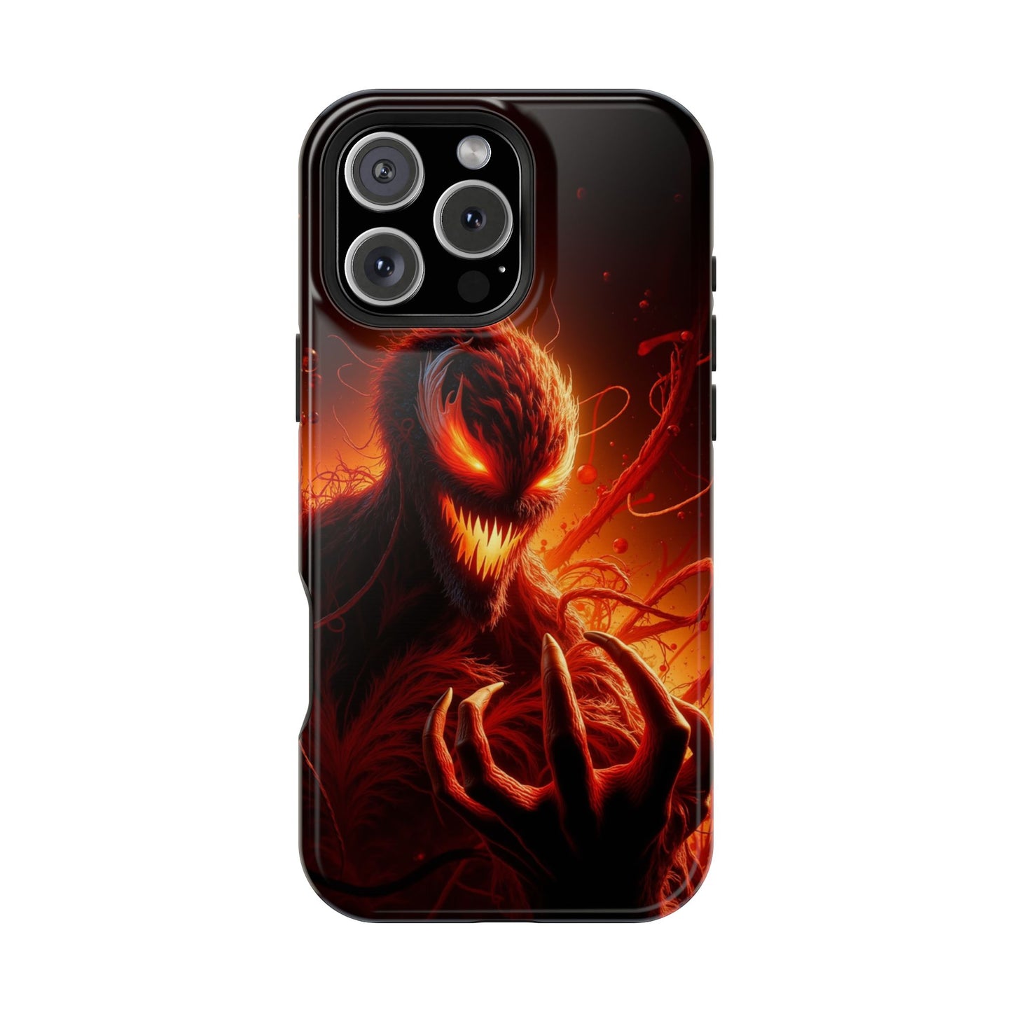 Fiery Alien Phone Case - Aesthetic iPhone Case | Sci-Fi Art Design | Gifts for Him | Unique Phone Accessories