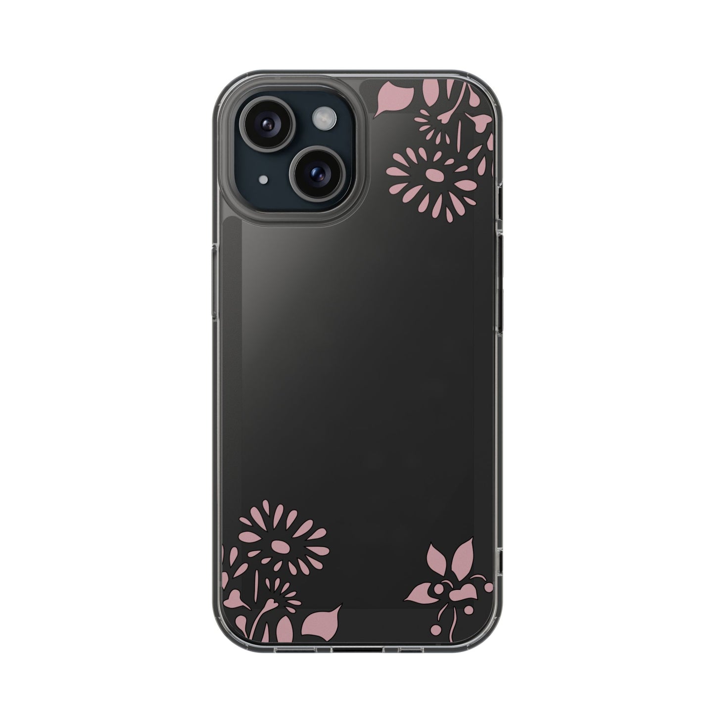 Elegant Floral Clear Phone Case β Minimalist Chic Protection