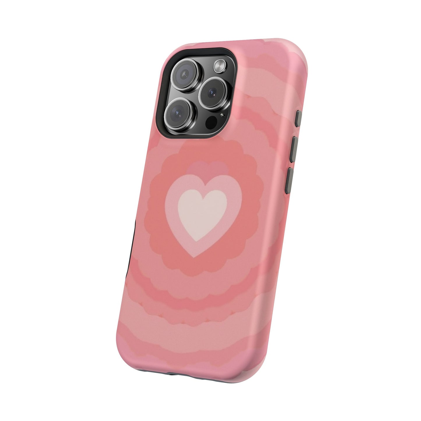 Heart Ripple iPhone Case - Cute Pink Aesthetic - Kawaii Gift for Her