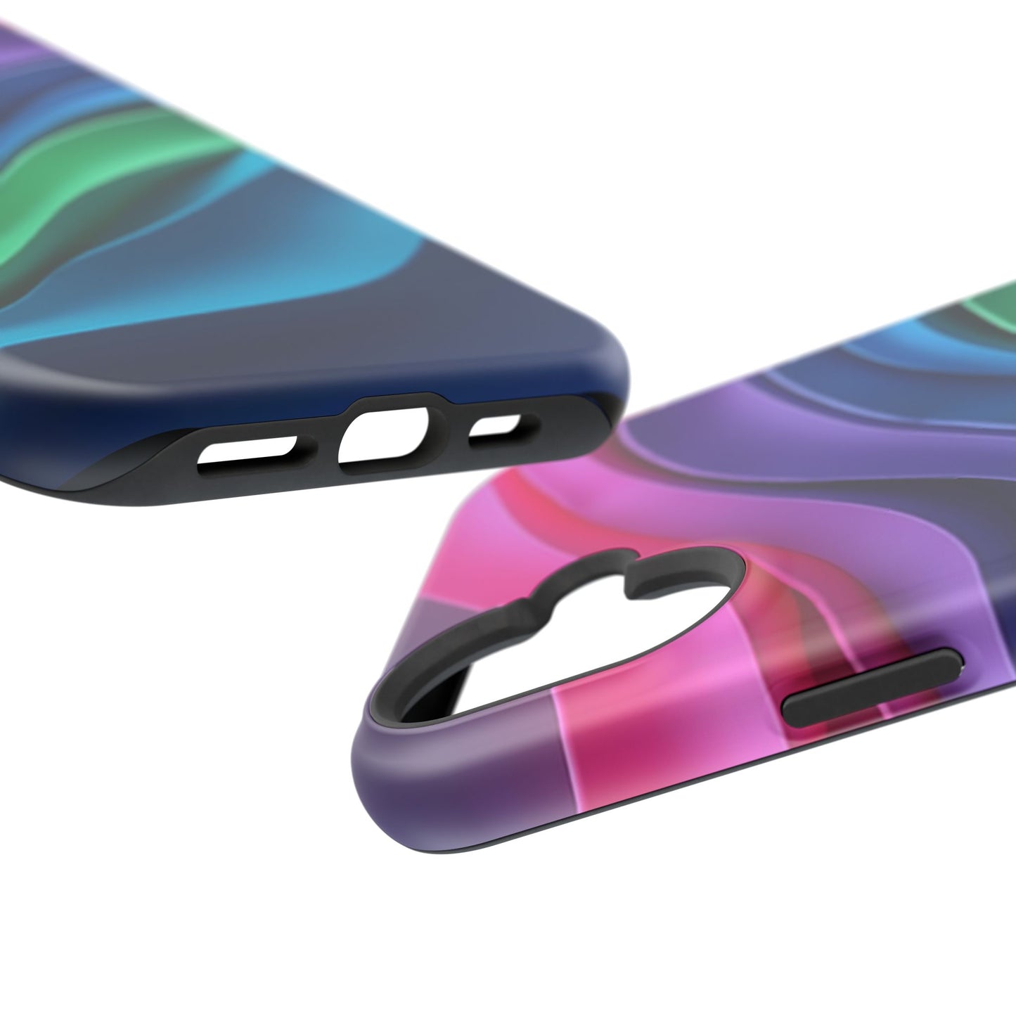 Rainbow Wave Phone Case - Colorful Abstract Design | Aesthetic iPhone Case | Trendy Gifts for Her | Vivid Gradient Art
