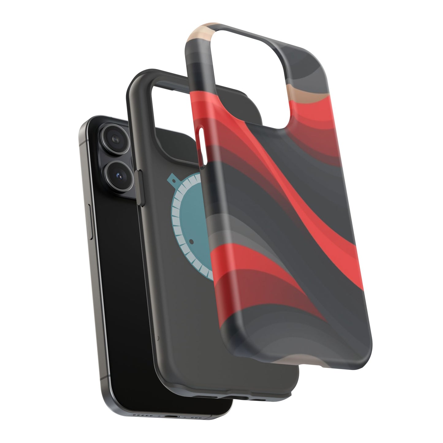 Dynamic Elegance Phone Case - Bold Wave Design | Trendy Aesthetic Gift Idea