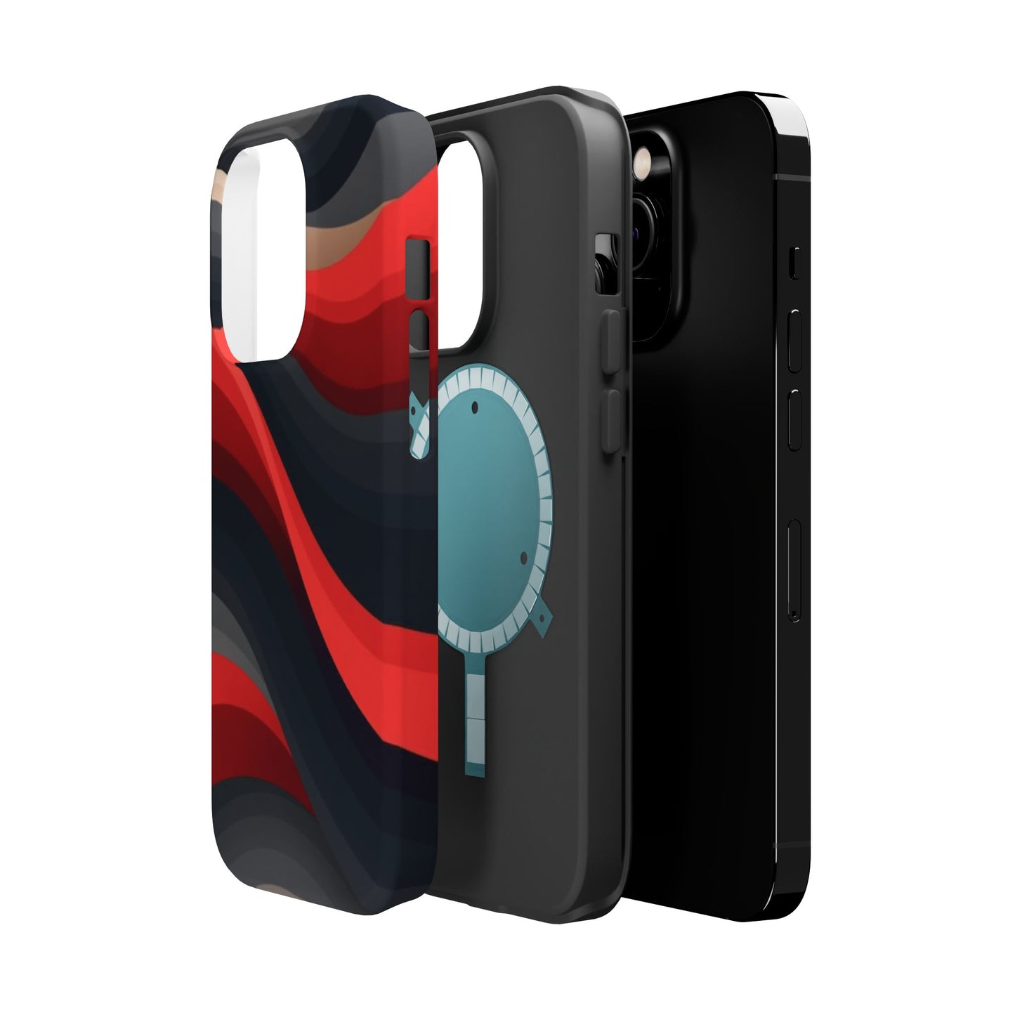 Dynamic Elegance Phone Case - Bold Wave Design | Trendy Aesthetic Gift Idea