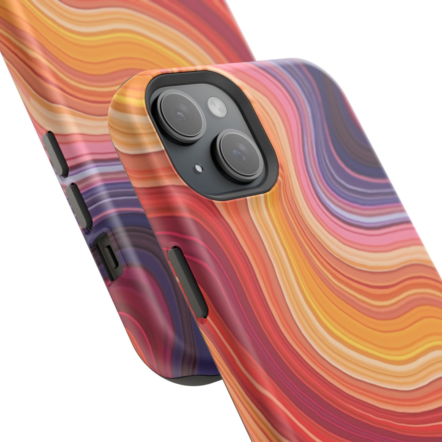 Lava Flow iPhone Case - Abstract Swirl Design, Trendy Aesthetic Gift Idea