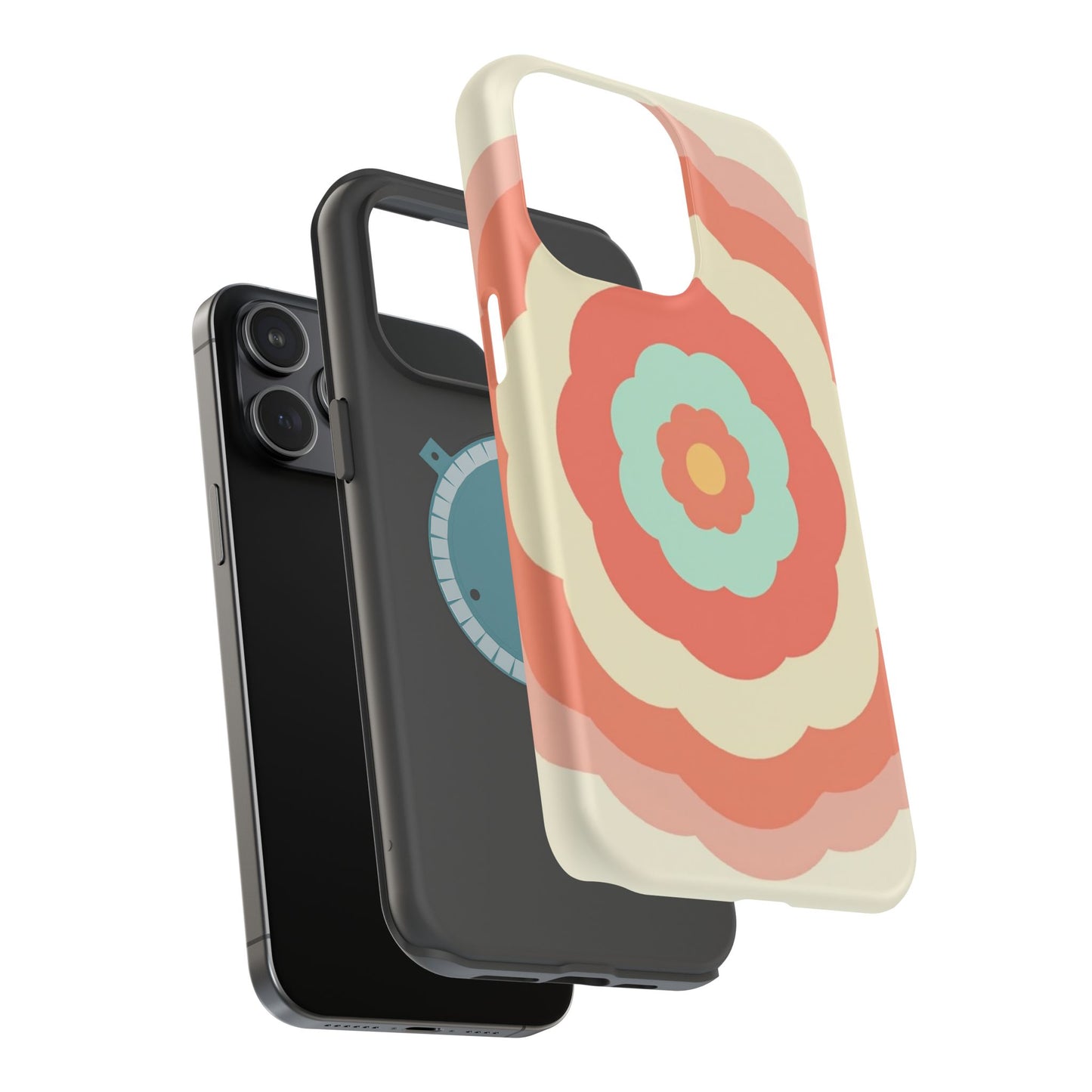 Cute Flower Phone Case - Pastel Aesthetic iPhone Case, Kawaii Gift Idea, Retro Floral Design