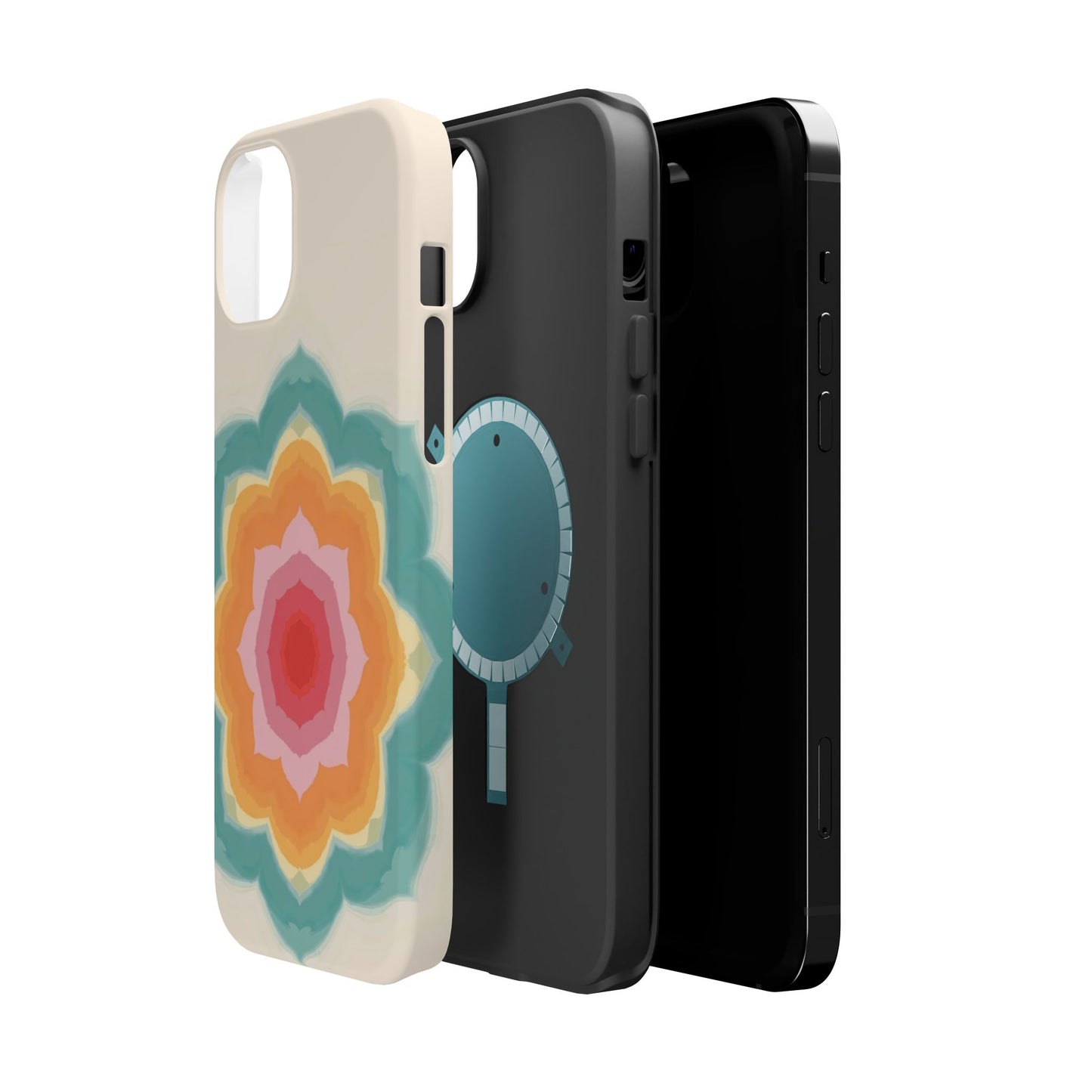 Floral Bloom iPhone Case - Retro Flower Power Design, Aesthetic Gift Idea