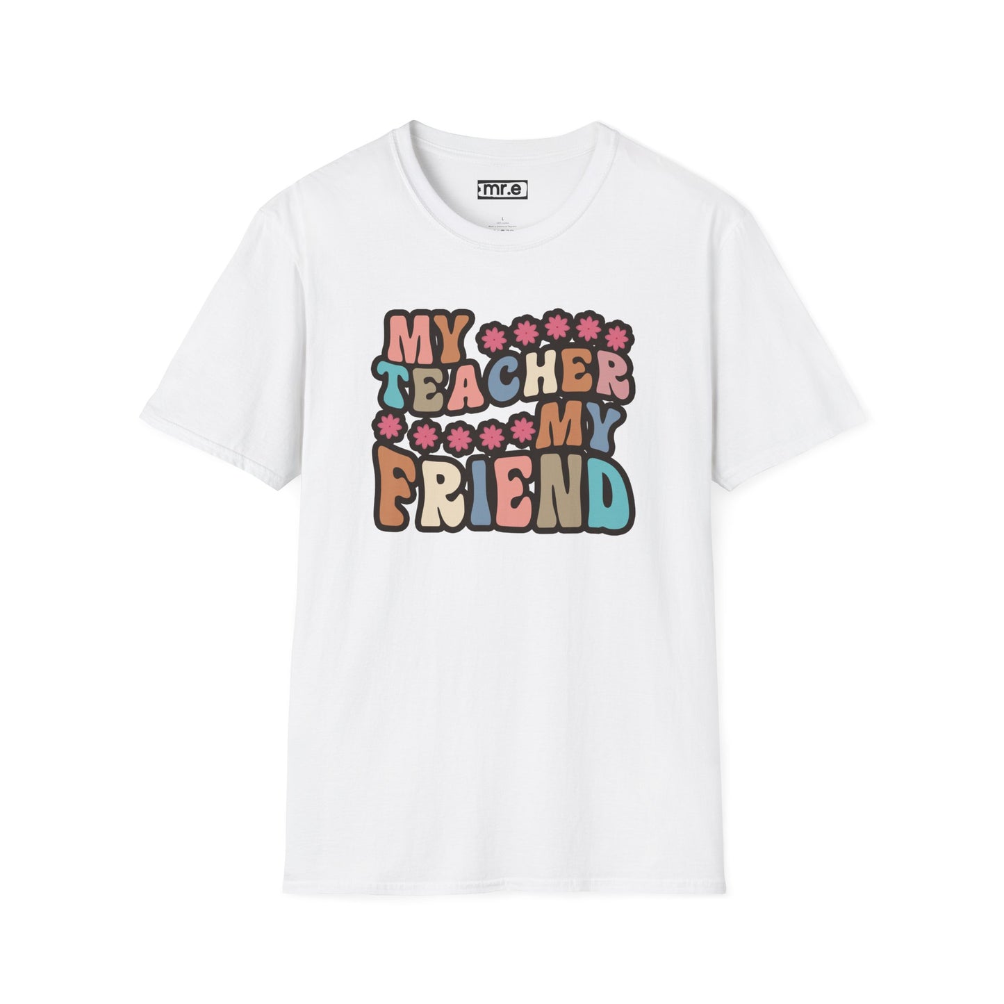 Retro Teacher Gift - My Teacher My Friend Tee, Vintage Style Educator Shirt, Thank You Gift for Teachers, End of School Year Present