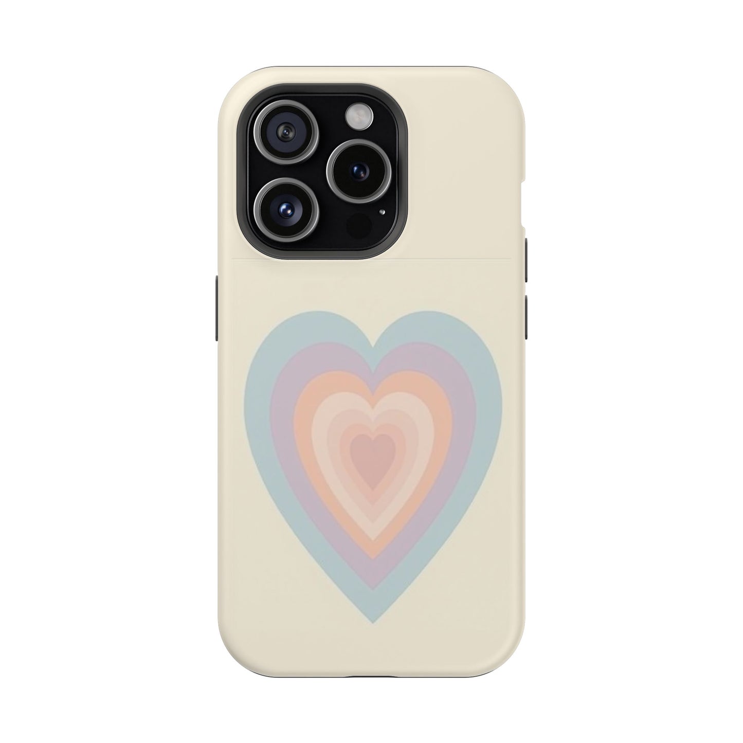 Pastel Heart iPhone Case - Retro Aesthetic Y2K Gift - Cute Phone Accessories