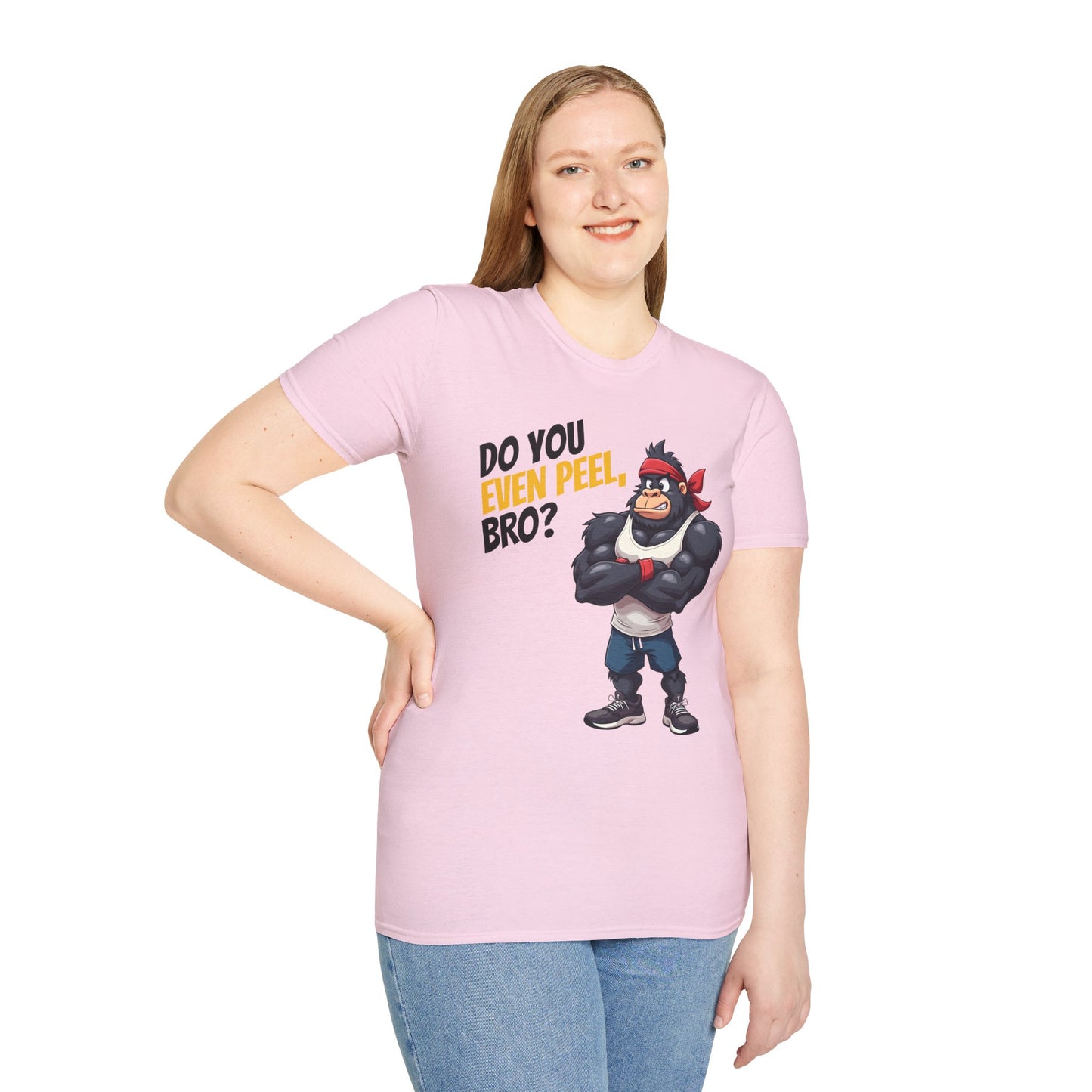 Do You Even Peel, Bro? β Funny Gym Gorilla T-Shirt