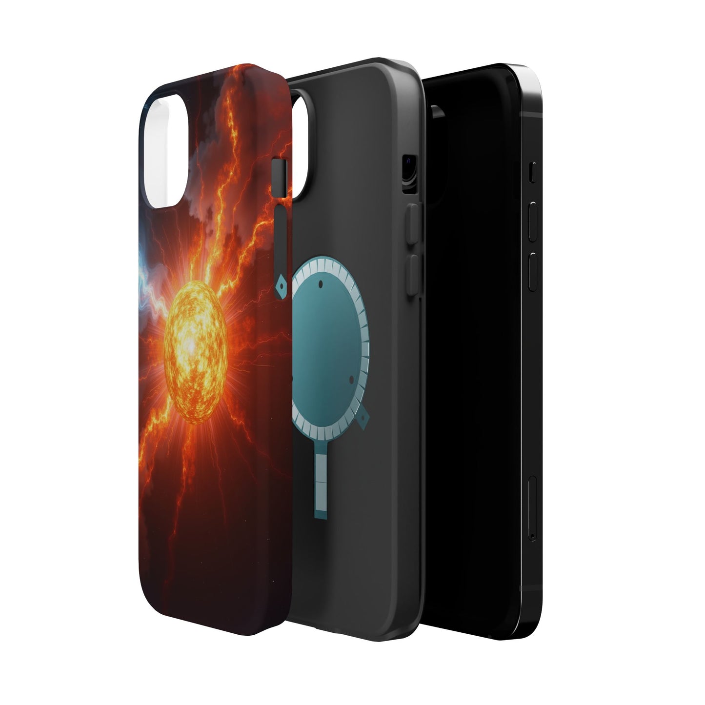 Solar Flare iPhone Case - Fiery Sunburst Space Design - Astronomy Gift Idea