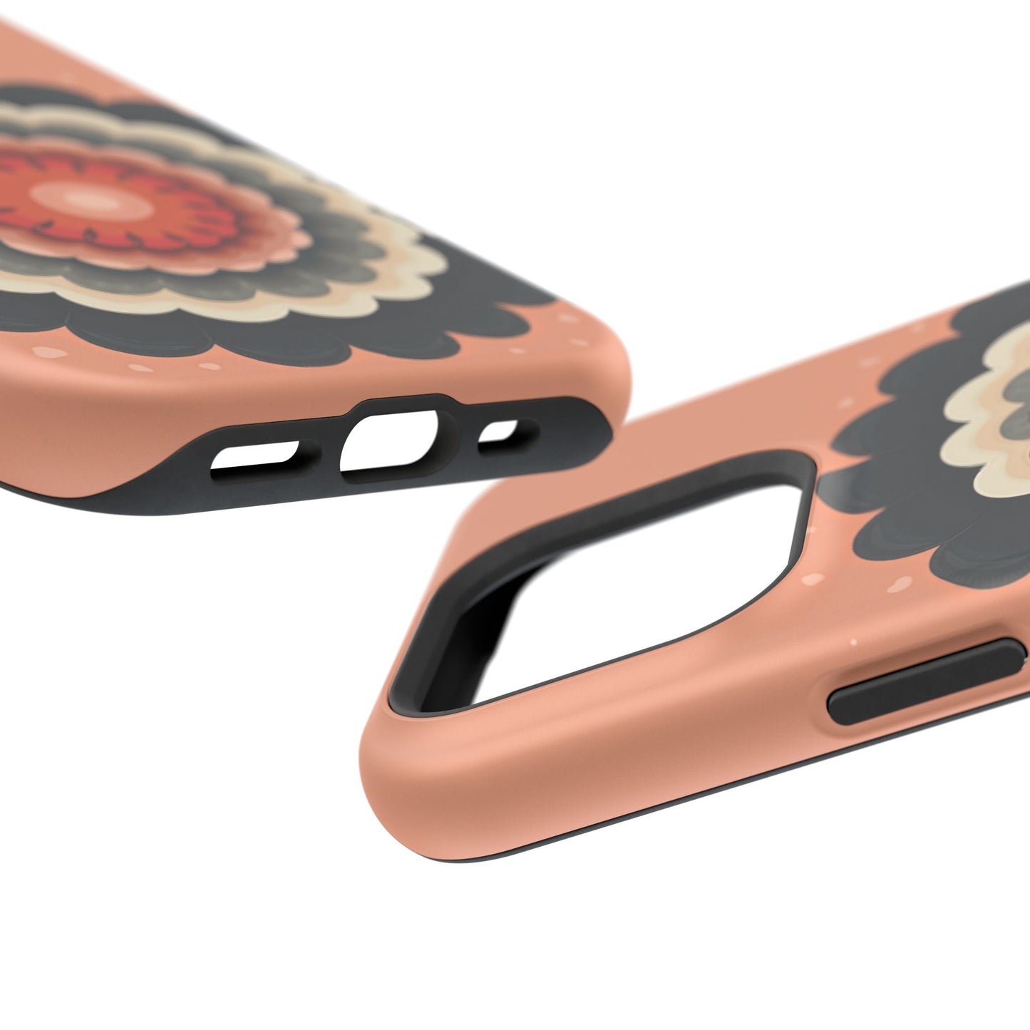 Earth Tone Mandala iPhone Case - Bohemian Floral Design, Aesthetic Gift Idea
