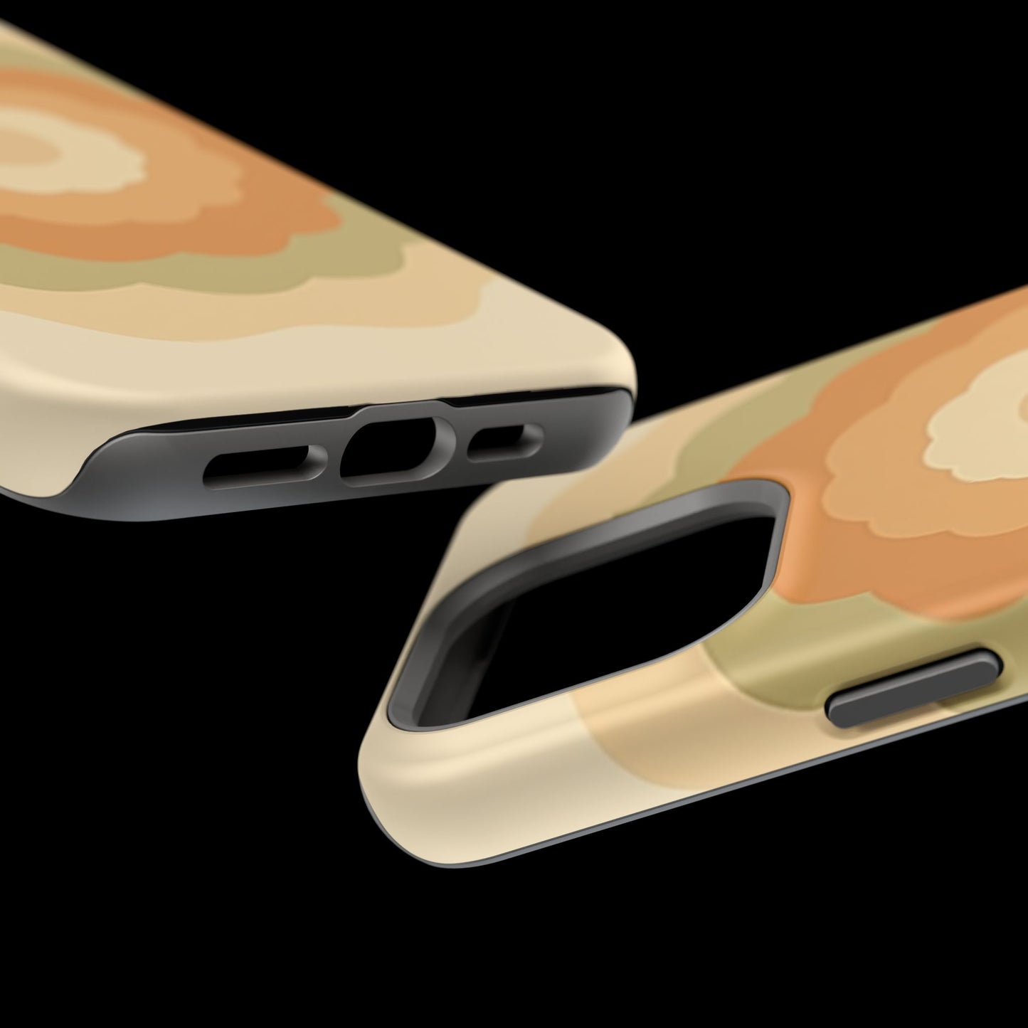 Retro Bloom iPhone Case - 70s Floral Design, Vintage Aesthetic Gift Idea