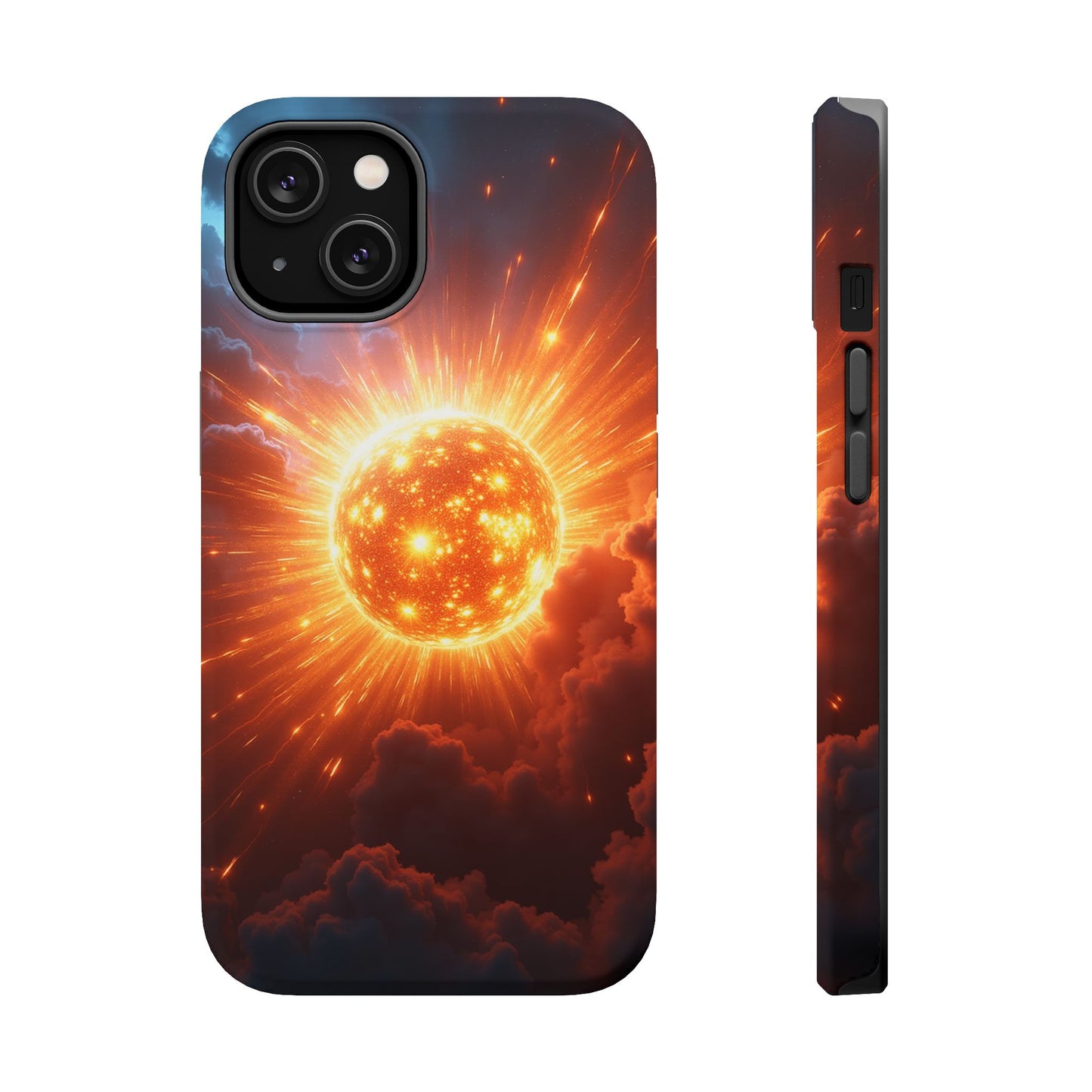 Sun Phone Case - Fiery Starburst iPhone Cover - Astronomy Gift for Him/Her