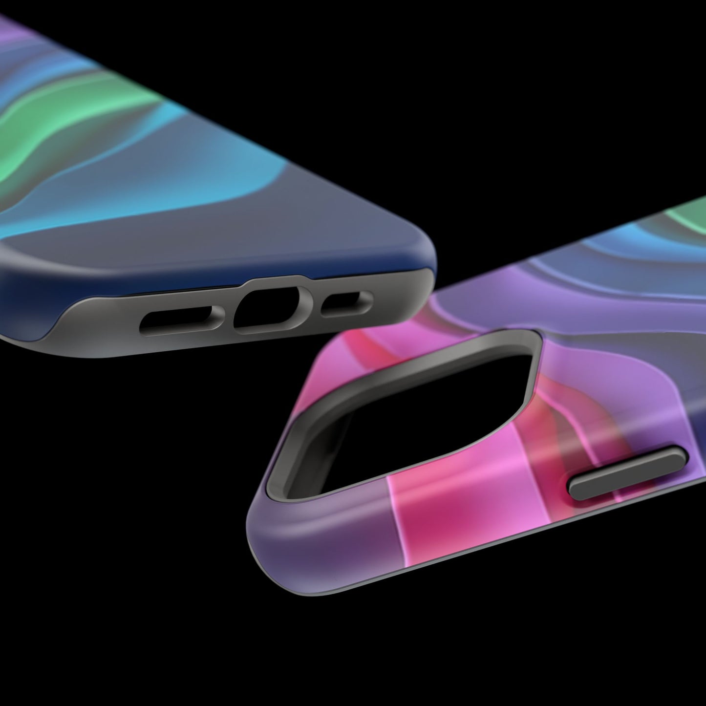 Rainbow Wave Phone Case - Colorful Abstract Design | Aesthetic iPhone Case | Trendy Gifts for Her | Vivid Gradient Art