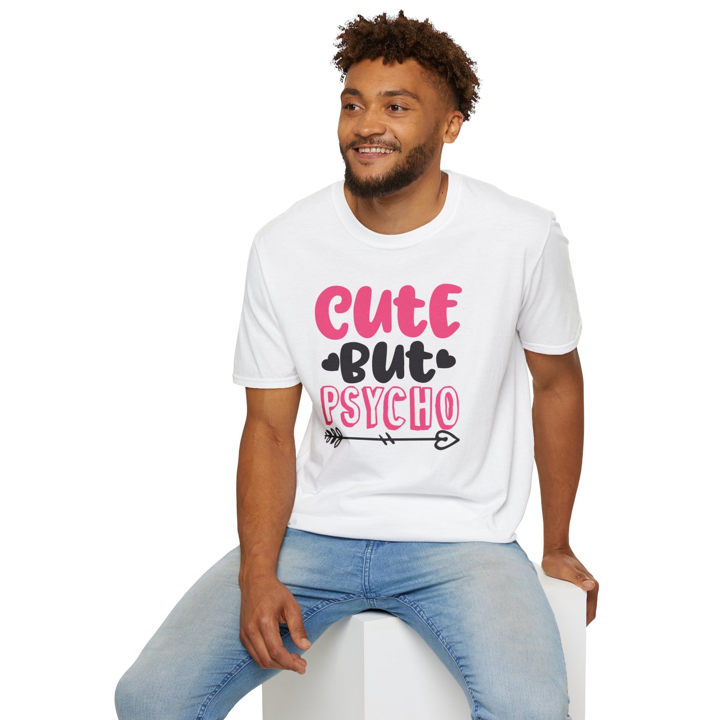 Funny Cute But Psycho Shirt - Sarcastic Tee, Women's Graphic Top, Gift Idea for Her, Quirky Statement Clothing