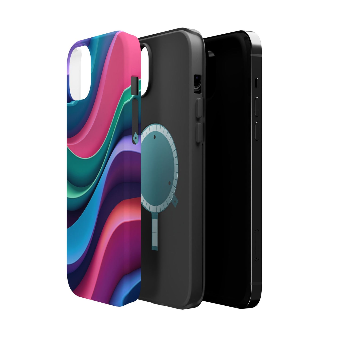 Aesthetic Wave Phone Case - Colorful iPhone Case, Ocean Gift Idea, Trendy Summer Accessory