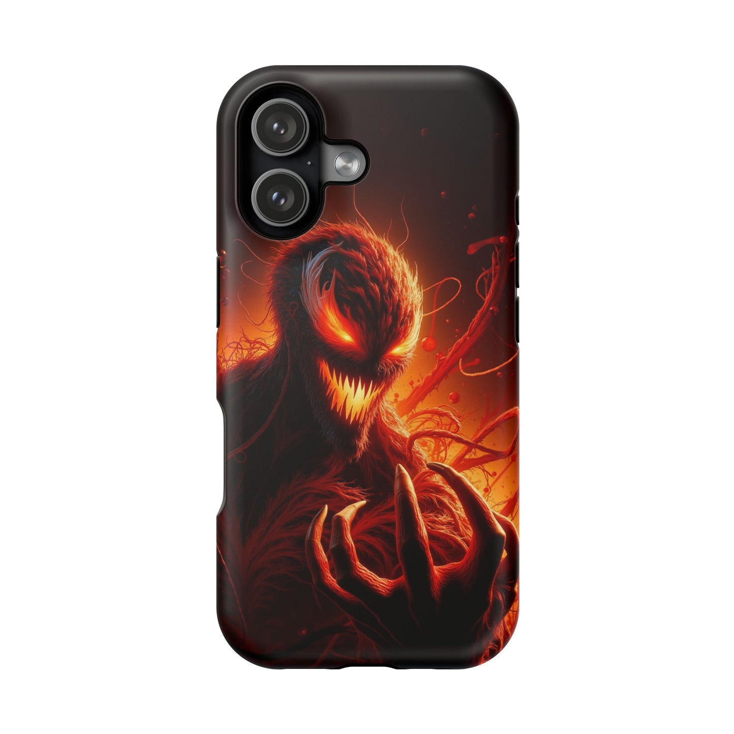 Fiery Alien Phone Case - Aesthetic iPhone Case | Sci-Fi Art Design | Gifts for Him | Unique Phone Accessories