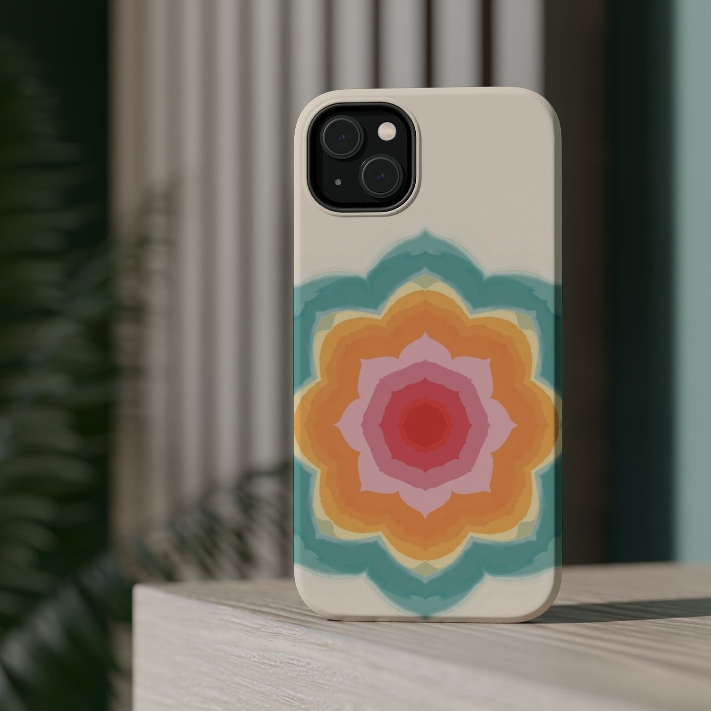 Floral Bloom iPhone Case - Retro Flower Power Design, Aesthetic Gift Idea