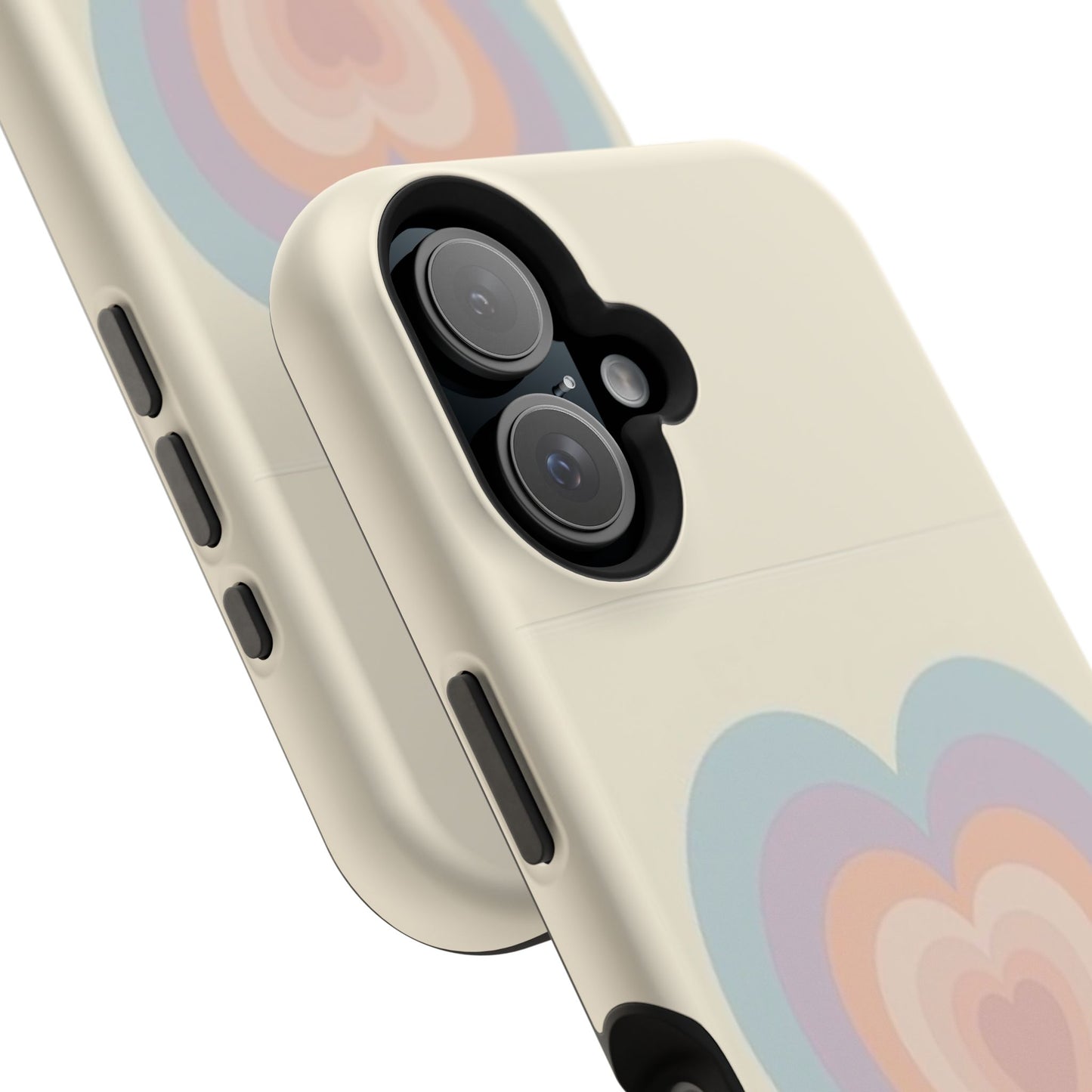 Pastel Heart iPhone Case - Retro Aesthetic Y2K Gift - Cute Phone Accessories
