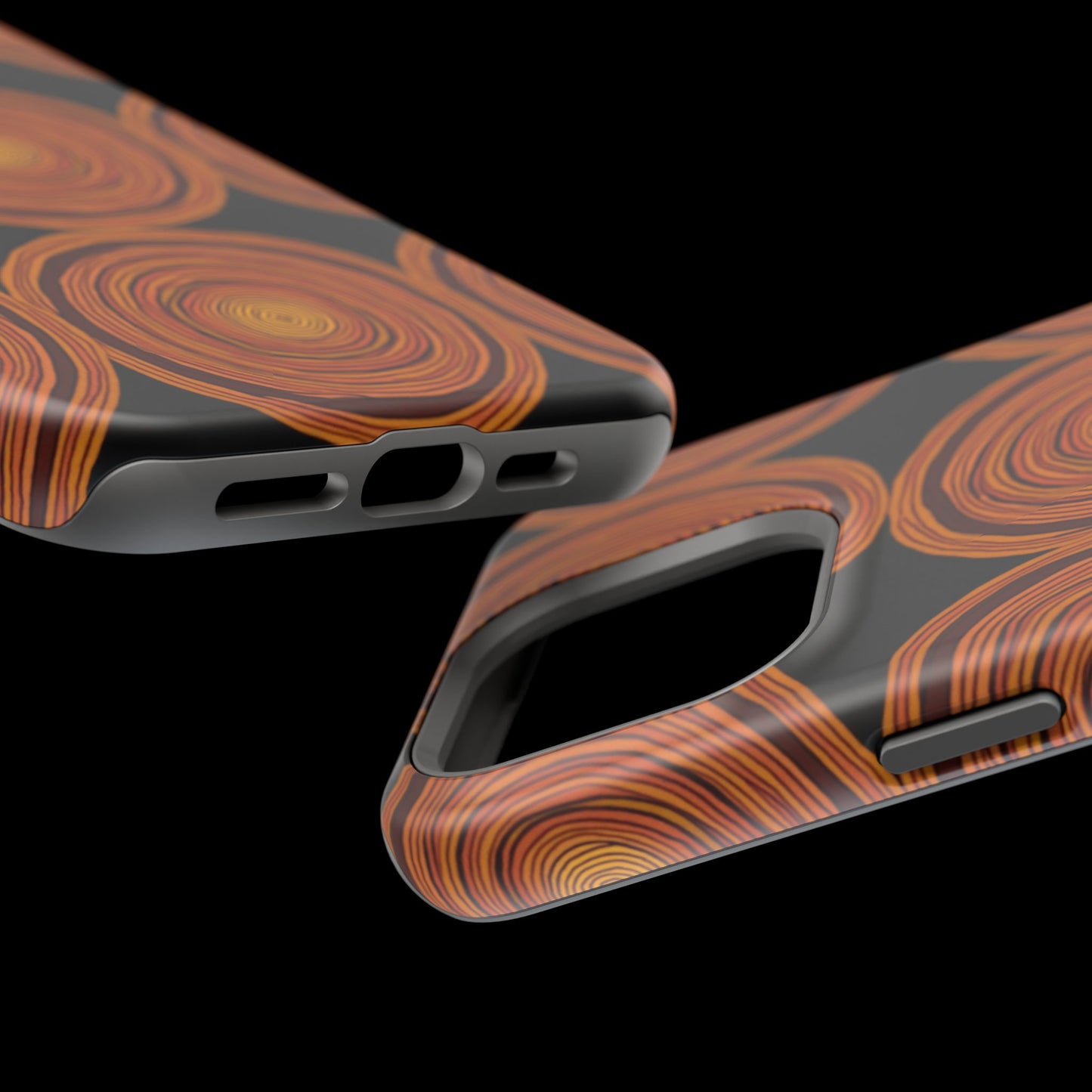 Rustic Swirl iPhone Case - Boho Wood Grain Pattern - Aesthetic Phone Accessories