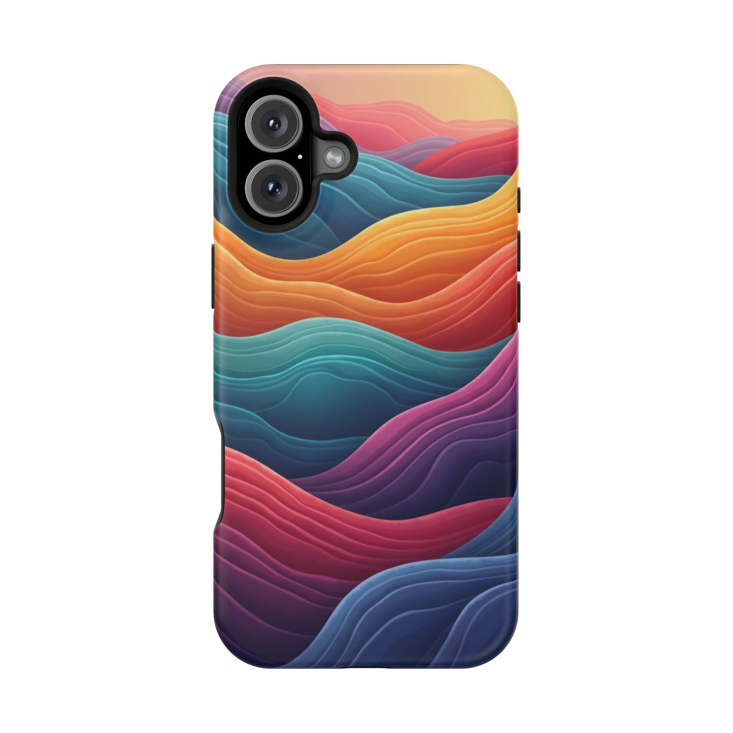 Abstract Wave Phone Case - Aesthetic iPhone Case, Pastel Gift Idea, Trendy Summer Accessory