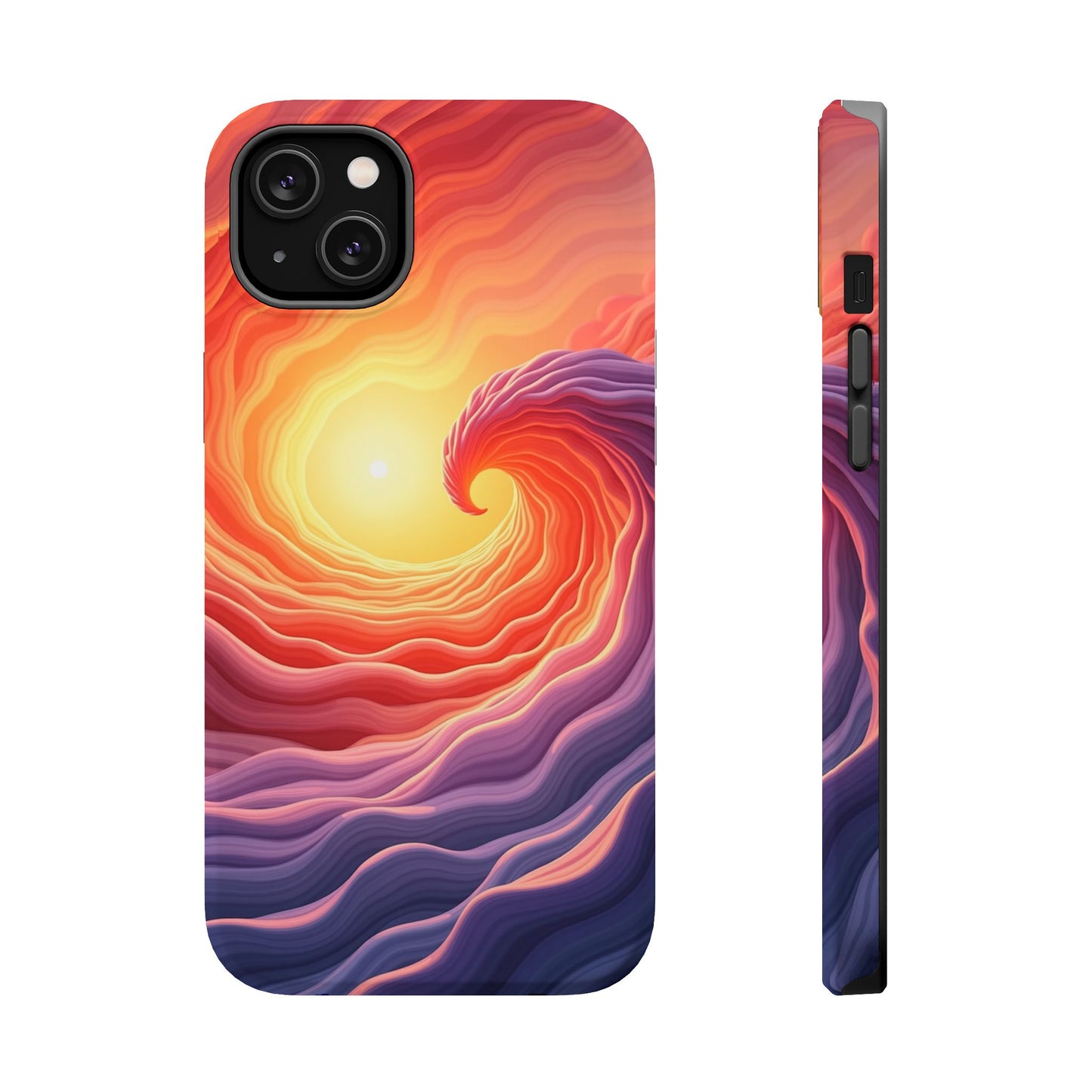 Sunburst Wave iPhone Case - Ocean Sunset Design, Aesthetic Beach Gift Idea
