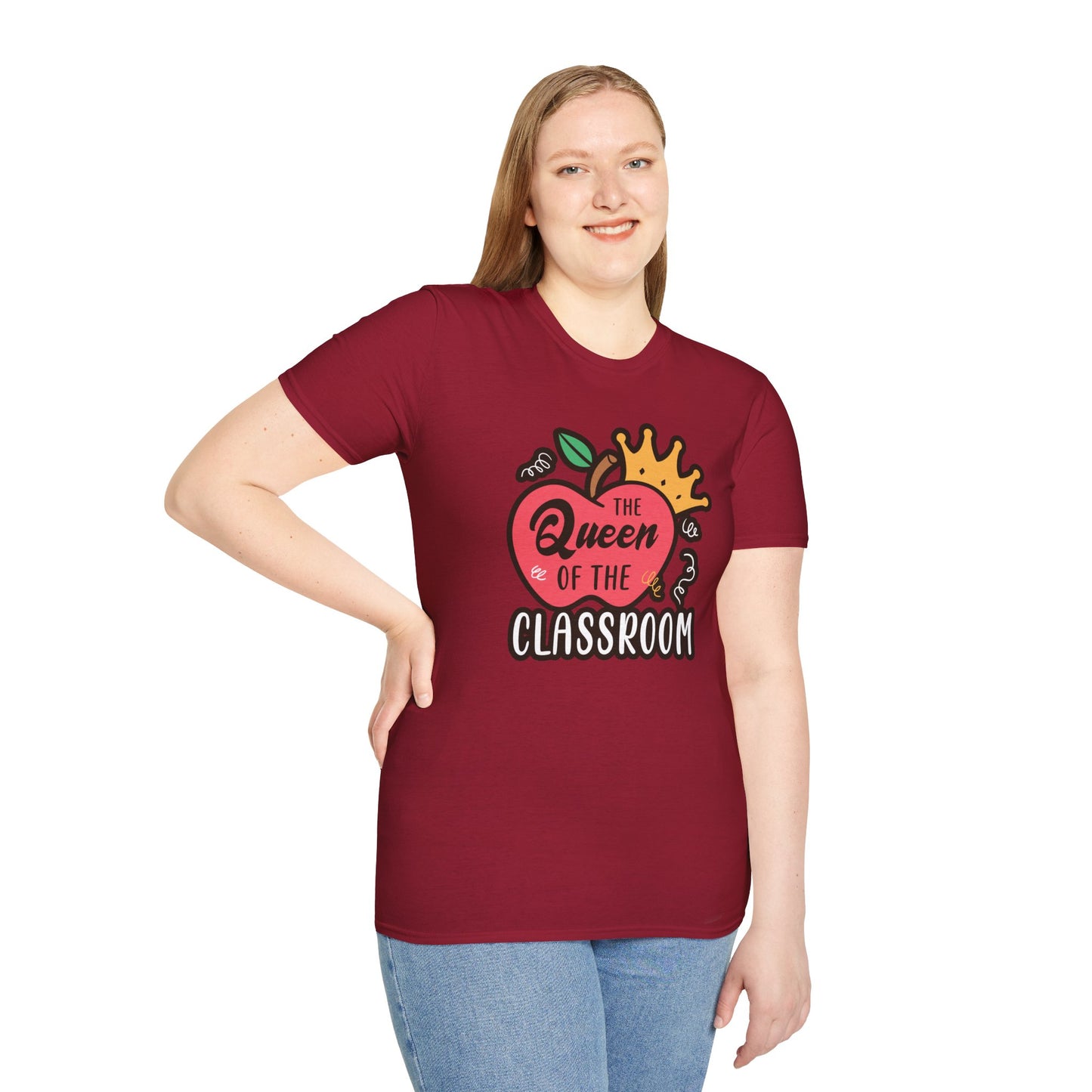 Teacher Shirt - Queen of the Classroom Tee, Gift for Teachers, Appreciation Gift, Cute Educator Graphic Top, Back to School Outfit