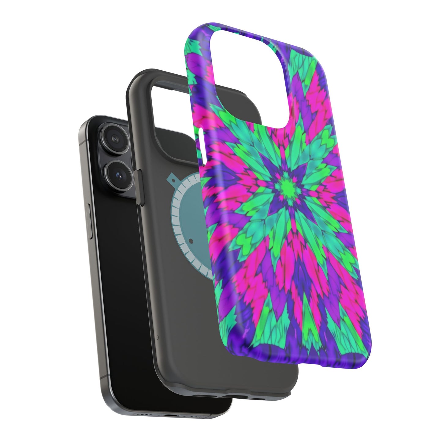 Psychedelic Mandala Phone Case - Trippy Art Gift | Colorful Flower Cases for iPhone Lovers