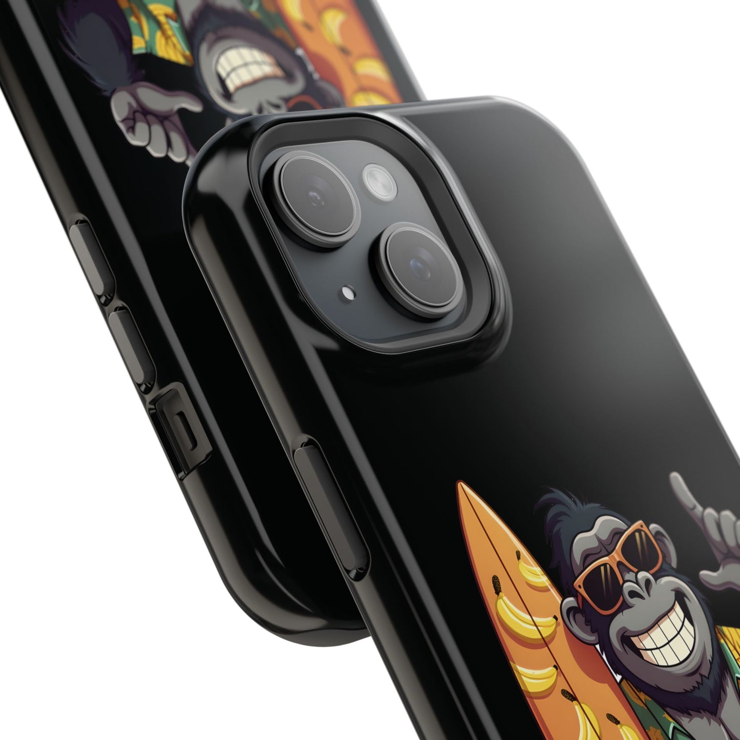 Banana Vibes Surf Gorilla Phone Case β Tropical Chill Meets Jungle Fun