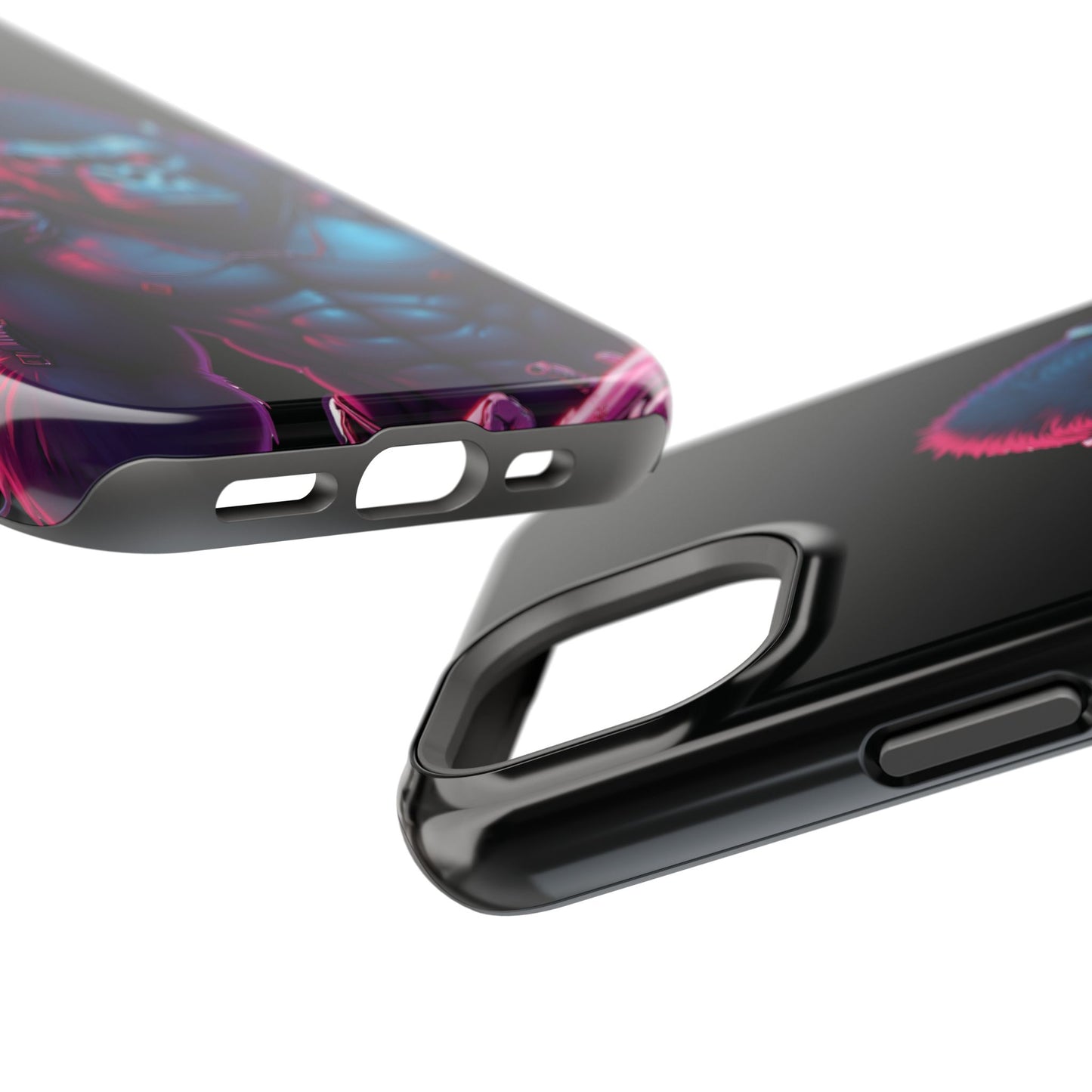 Cyber Primal Phone Case – Neon Power, Gorilla Strength