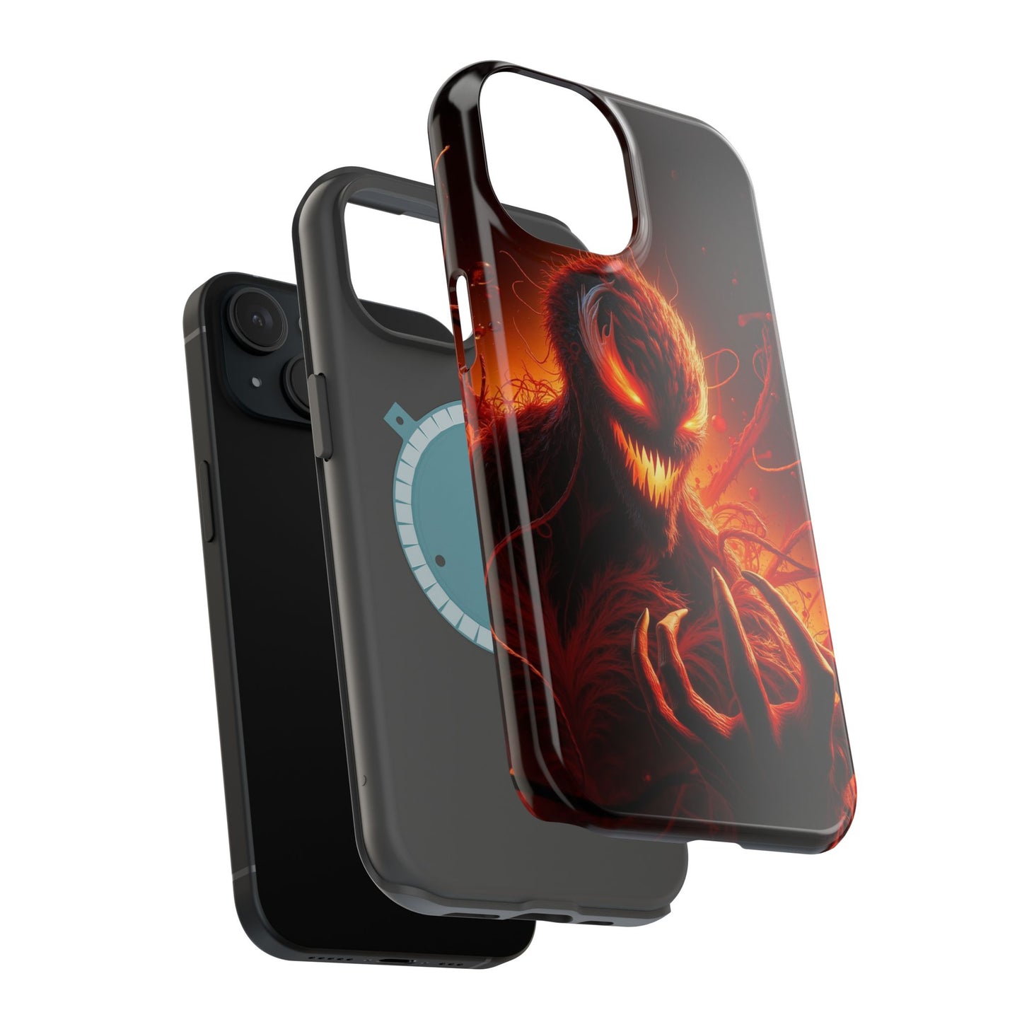 Fiery Alien Phone Case - Aesthetic iPhone Case | Sci-Fi Art Design | Gifts for Him | Unique Phone Accessories