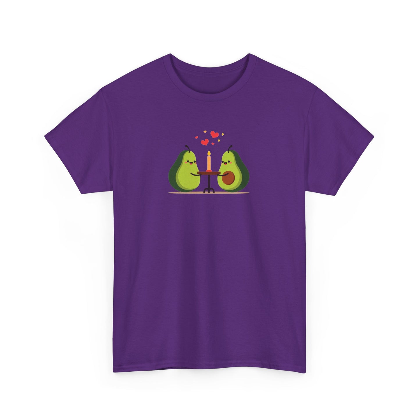 Cute Avocado Couple T-Shirt – “Avocuddles Date Night” – Funny Romantic Tee for Foodie Lovers & Veggie Fans