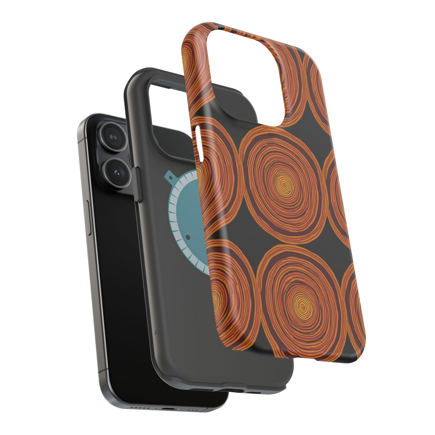 Rustic Swirl iPhone Case - Boho Wood Grain Pattern - Aesthetic Phone Accessories