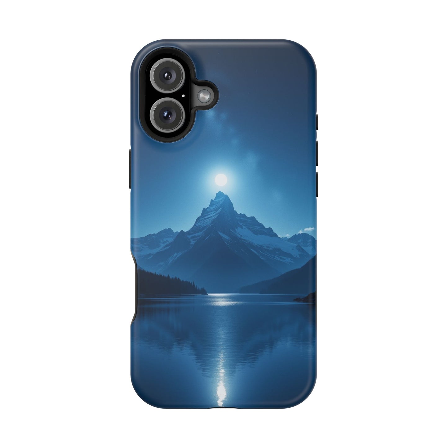 Mountain Moon Phone Case - Serene Landscape iPhone Cover - Nature Lover Gift