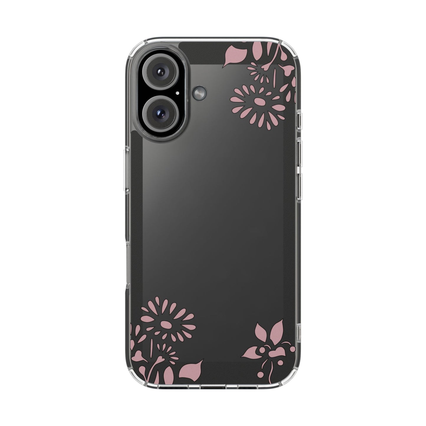 Elegant Floral Clear Phone Case β Minimalist Chic Protection