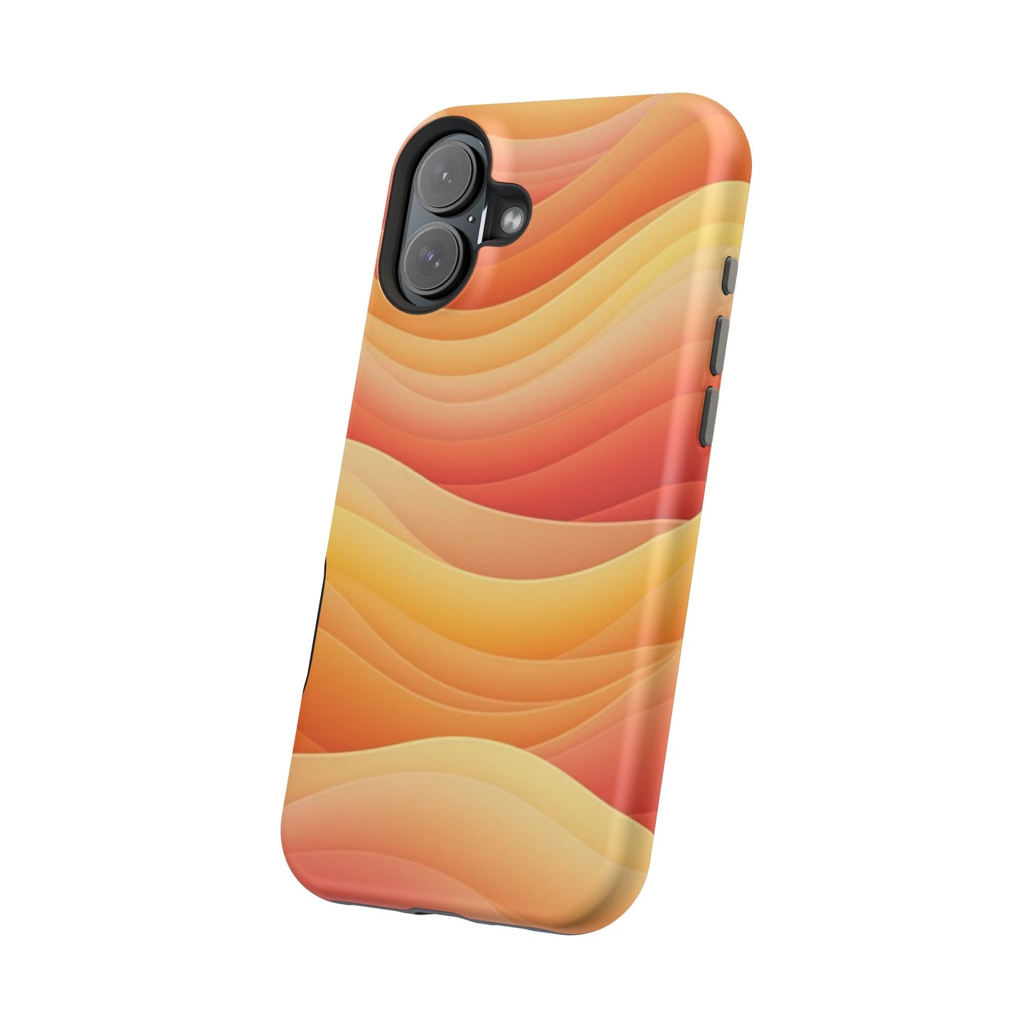 Sunset Wave Phone Case - Aesthetic Orange iPhone Case, Golden Hour Gift Idea, Trendy Beach Vibes